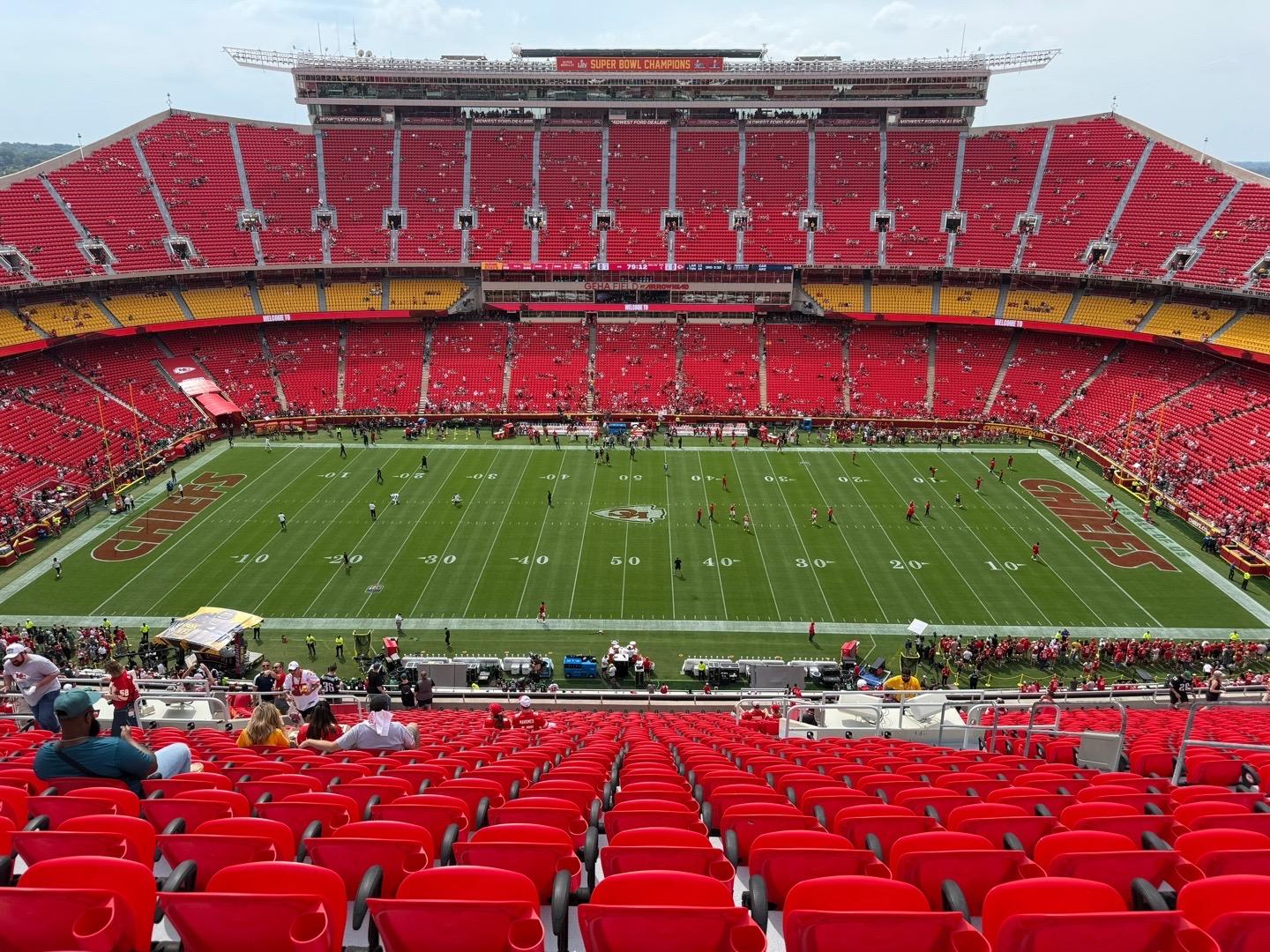 Vue réelle des fans prise de la Section 301 au site Arrowhead Stadium par Lisa m F