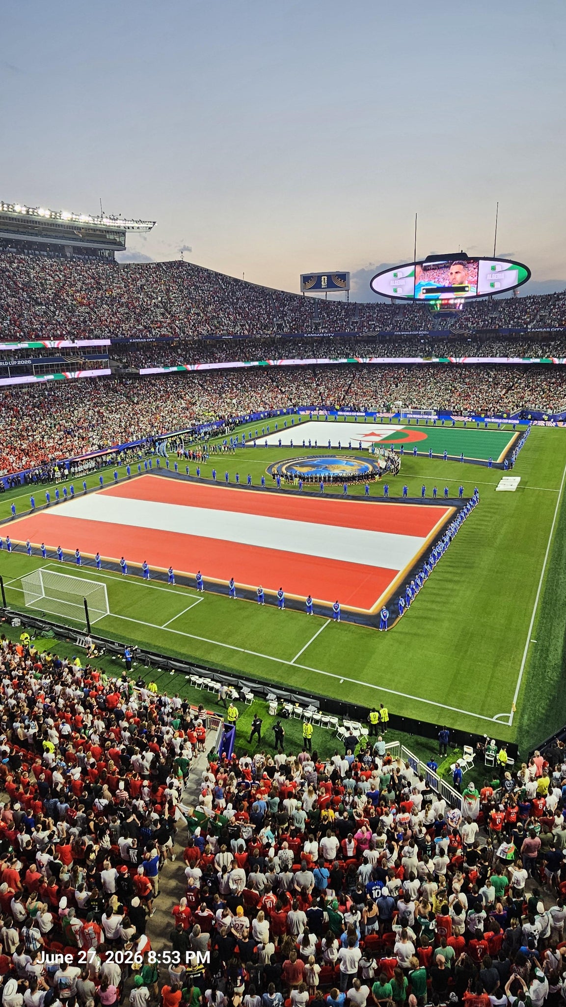 Vue réelle des fans prise de la Section 309 au site Arrowhead Stadium par Kelly C