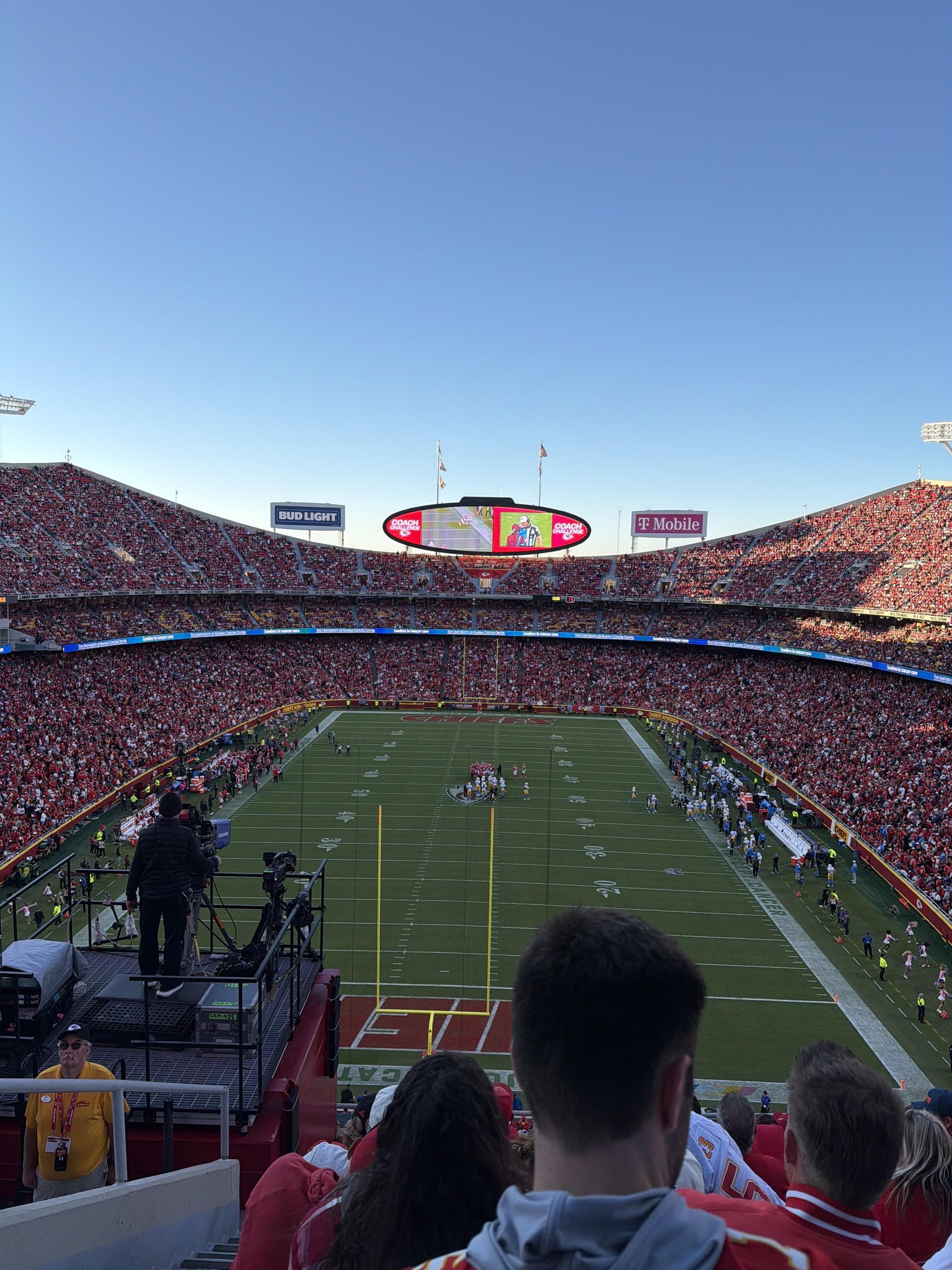 Vue réelle des fans prise de la Section 312 au site Arrowhead Stadium par Alex Z