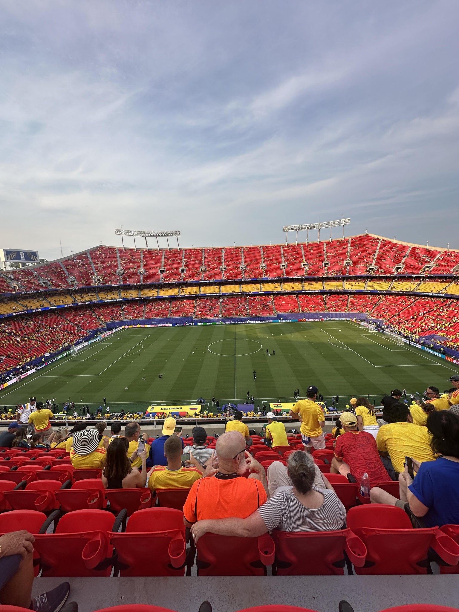 Vue réelle des fans prise de la Section 324 au site Arrowhead Stadium par Quentin N