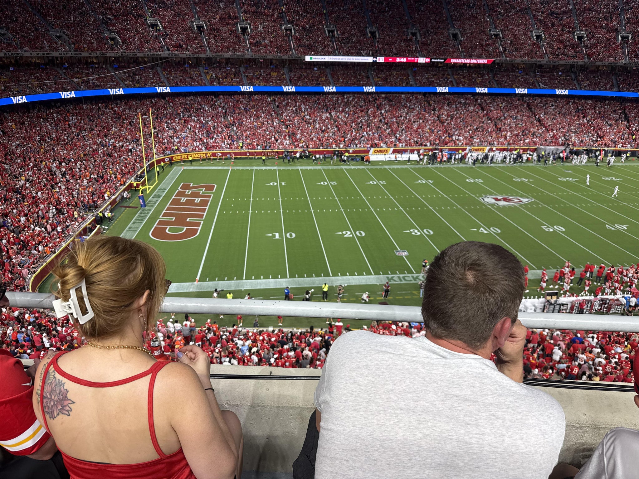 Real Fan View taken from Section 327 at Arrowhead Stadium by Kristin S