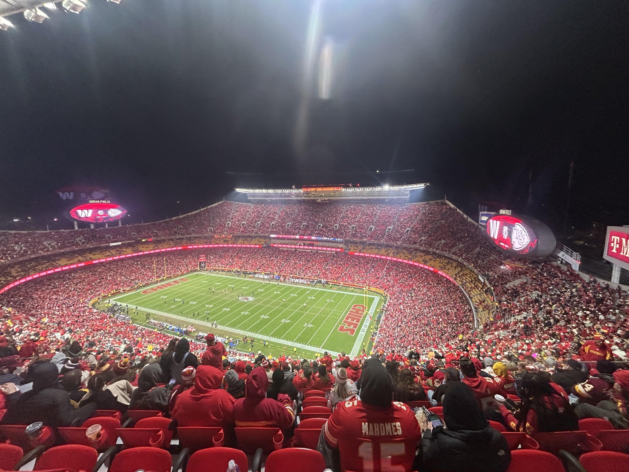 Vue réelle des fans prise de la Section 342 au site Arrowhead Stadium par Ben D