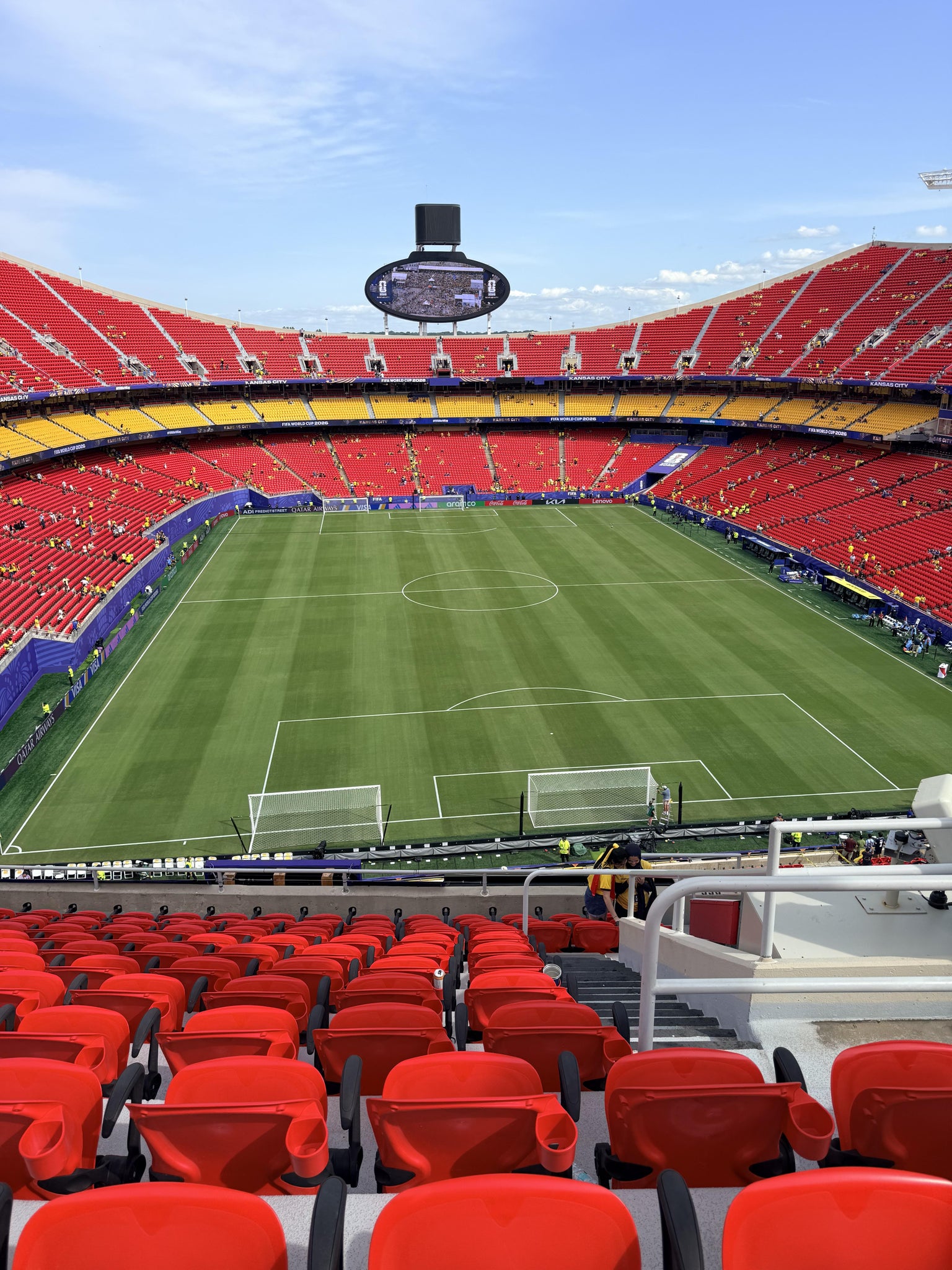 Vue réelle des fans prise de la Category 3 au site Arrowhead Stadium par Efrain V