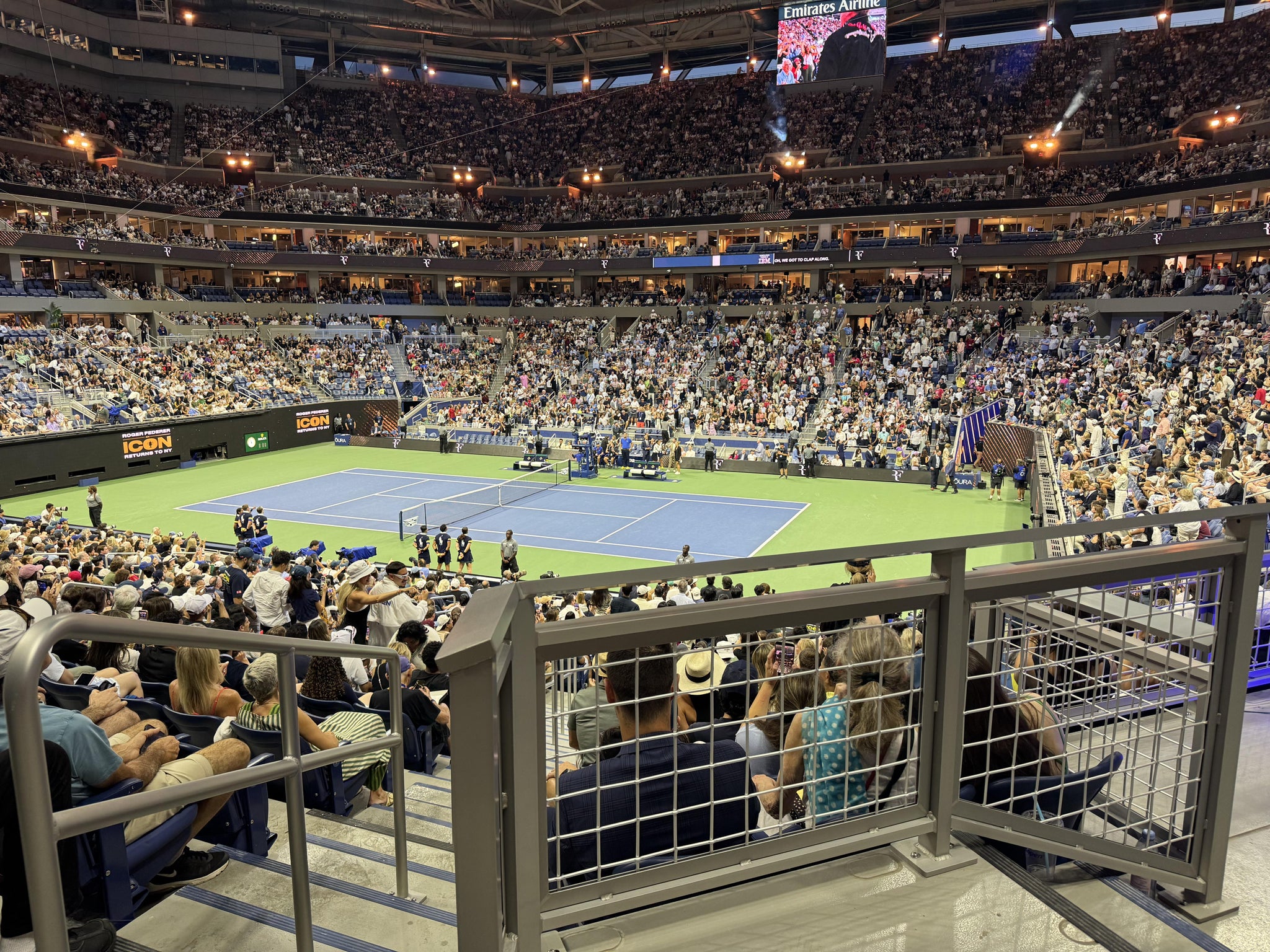 Real Fan View taken from Section 109 at Arthur Ashe Stadium by Damian A