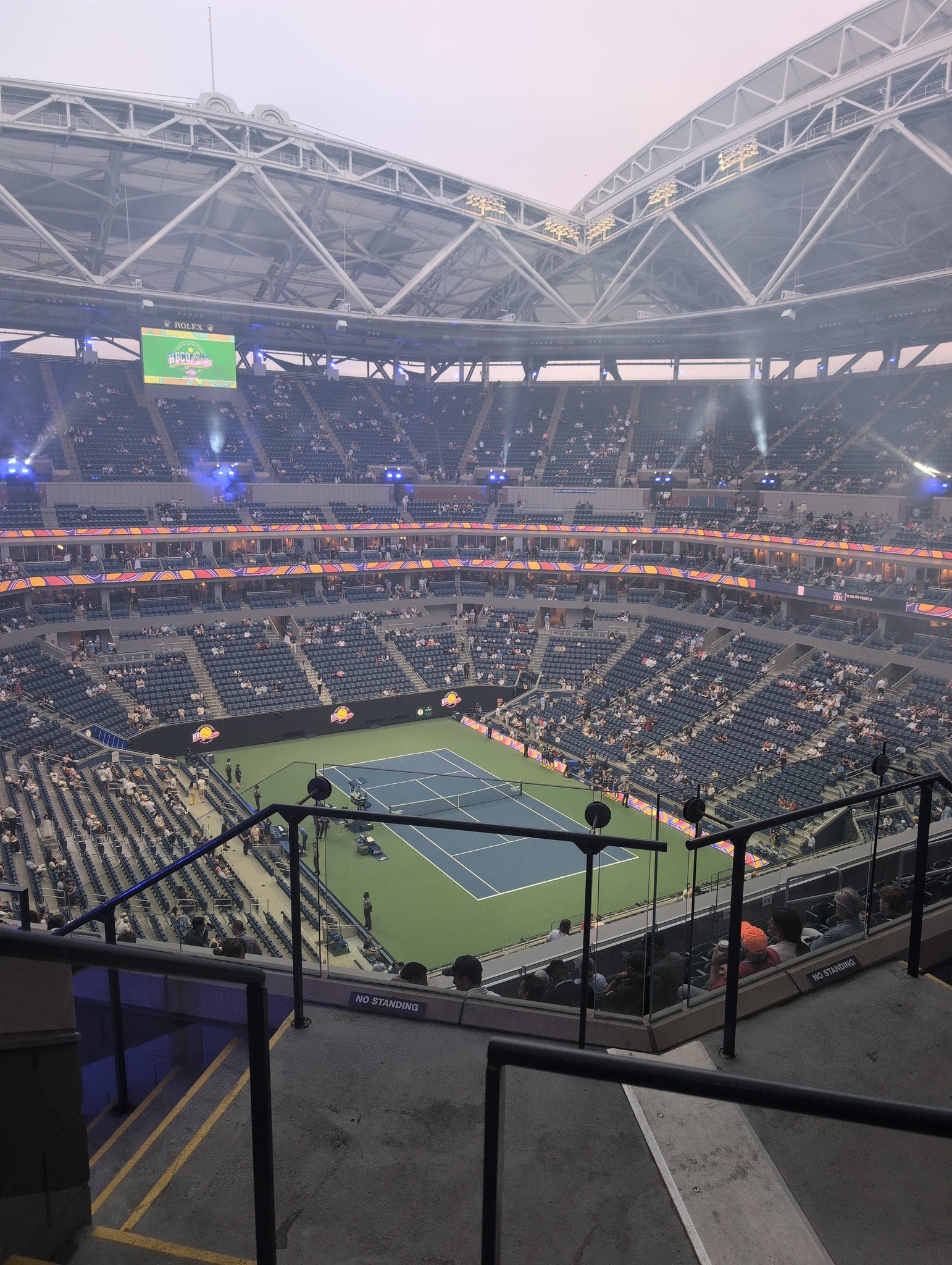 Real Fan View taken from Section 338 at Arthur Ashe Stadium by Nicholas Z