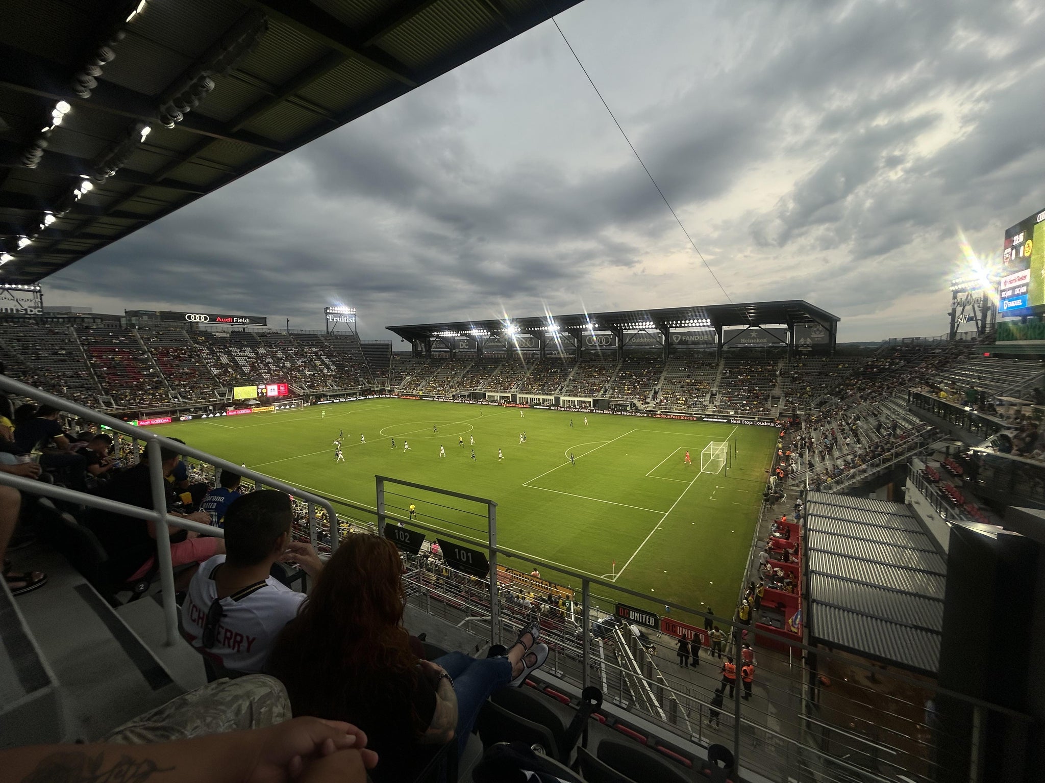 Real Fan View taken from Section 101 at Audi Field by Anonymous User
