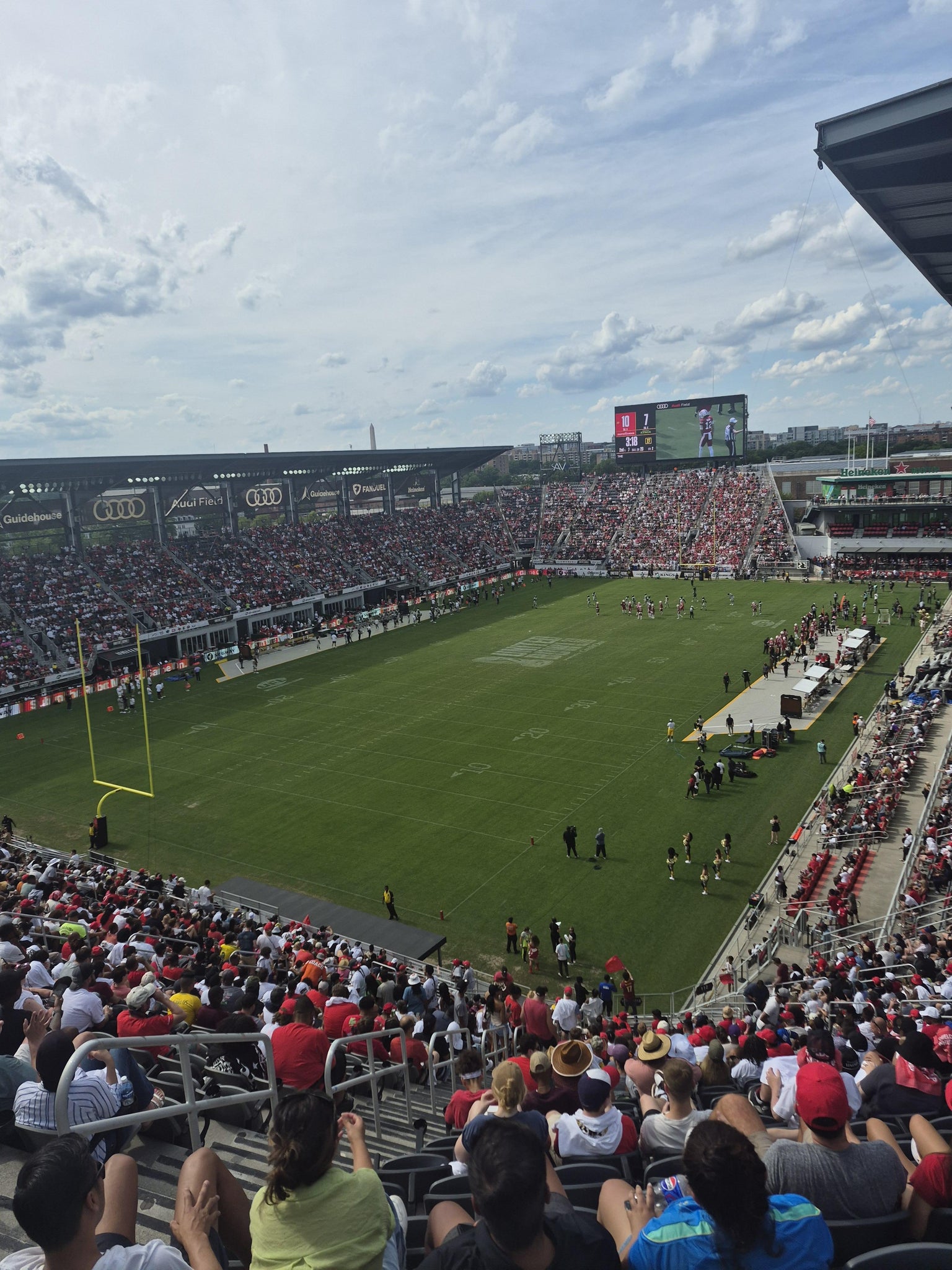 Real Fan View taken from Section 113 at Audi Field by James N