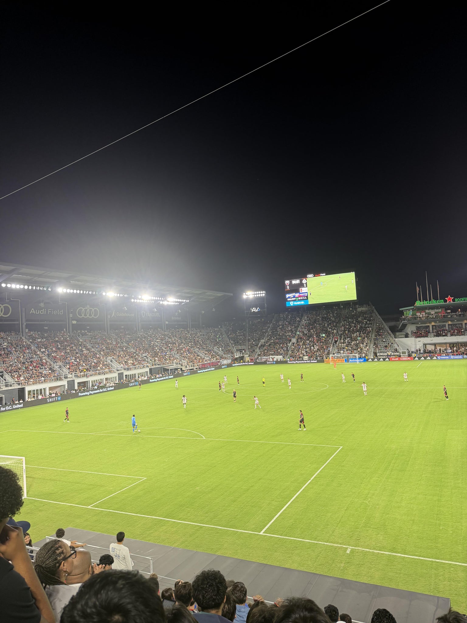Real Fan View taken from Section 115 at Audi Field by Keneth L