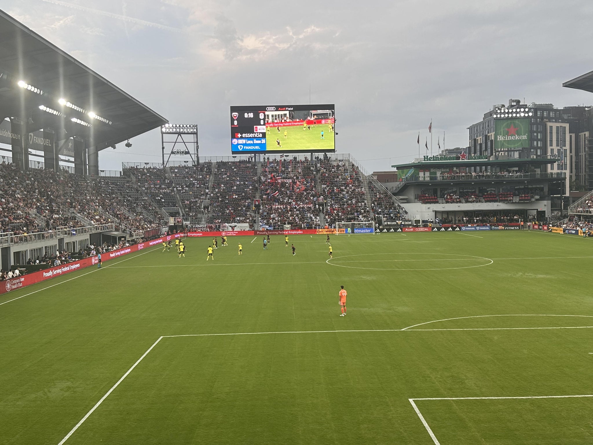 Real Fan View taken from Section 118 at Audi Field by Mayra E