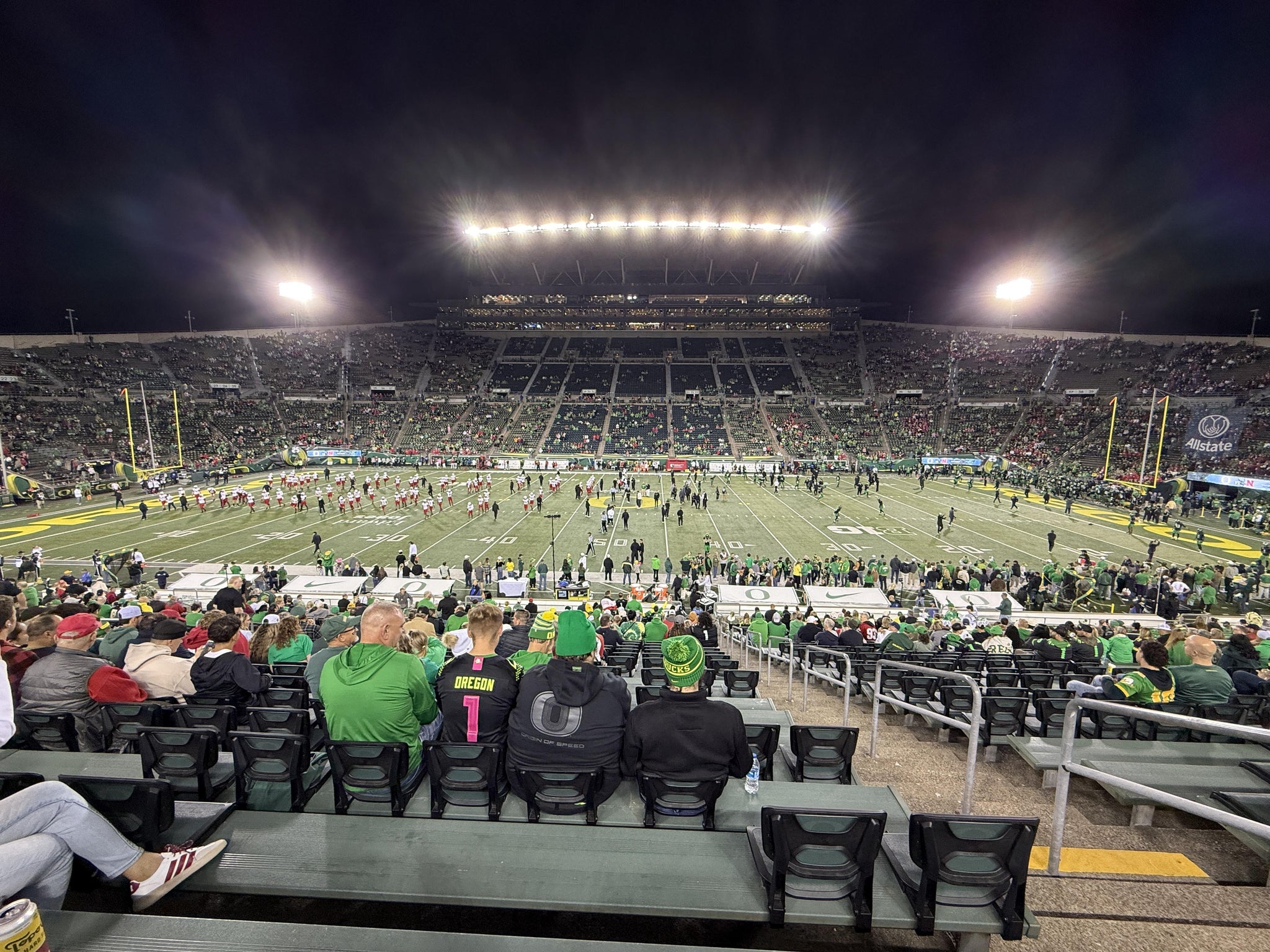 Real Fan View taken from Section 11 at Autzen Stadium by Neal B