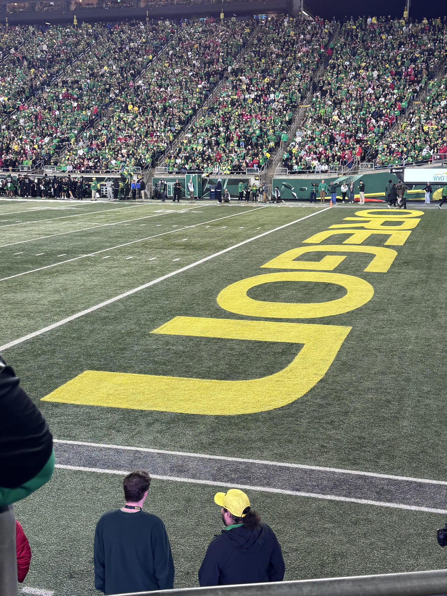 Real Fan View taken from Section 25 at Autzen Stadium by Ernie J