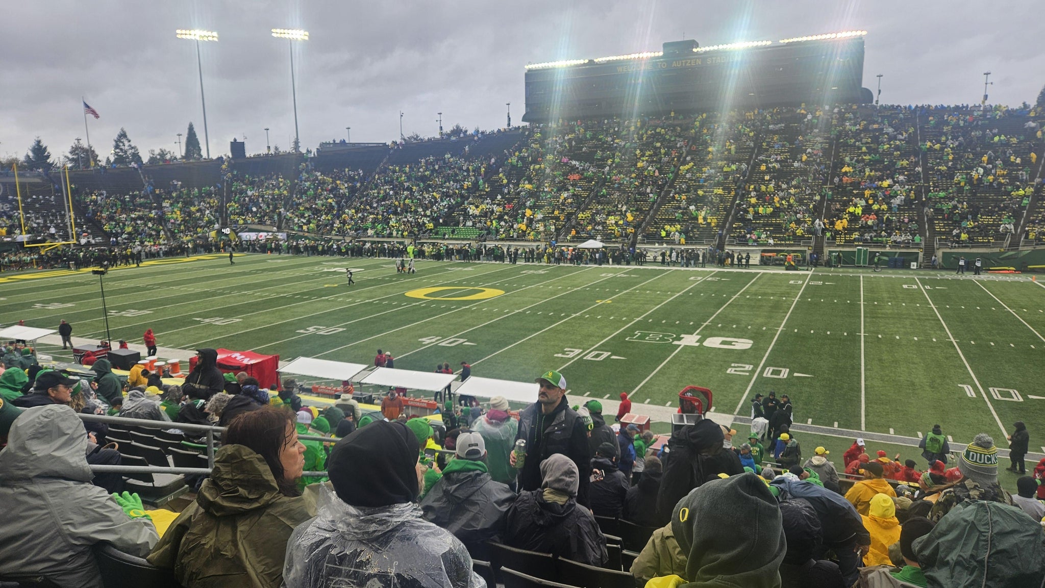 Real Fan View taken from Section 28 at Autzen Stadium by Michael W