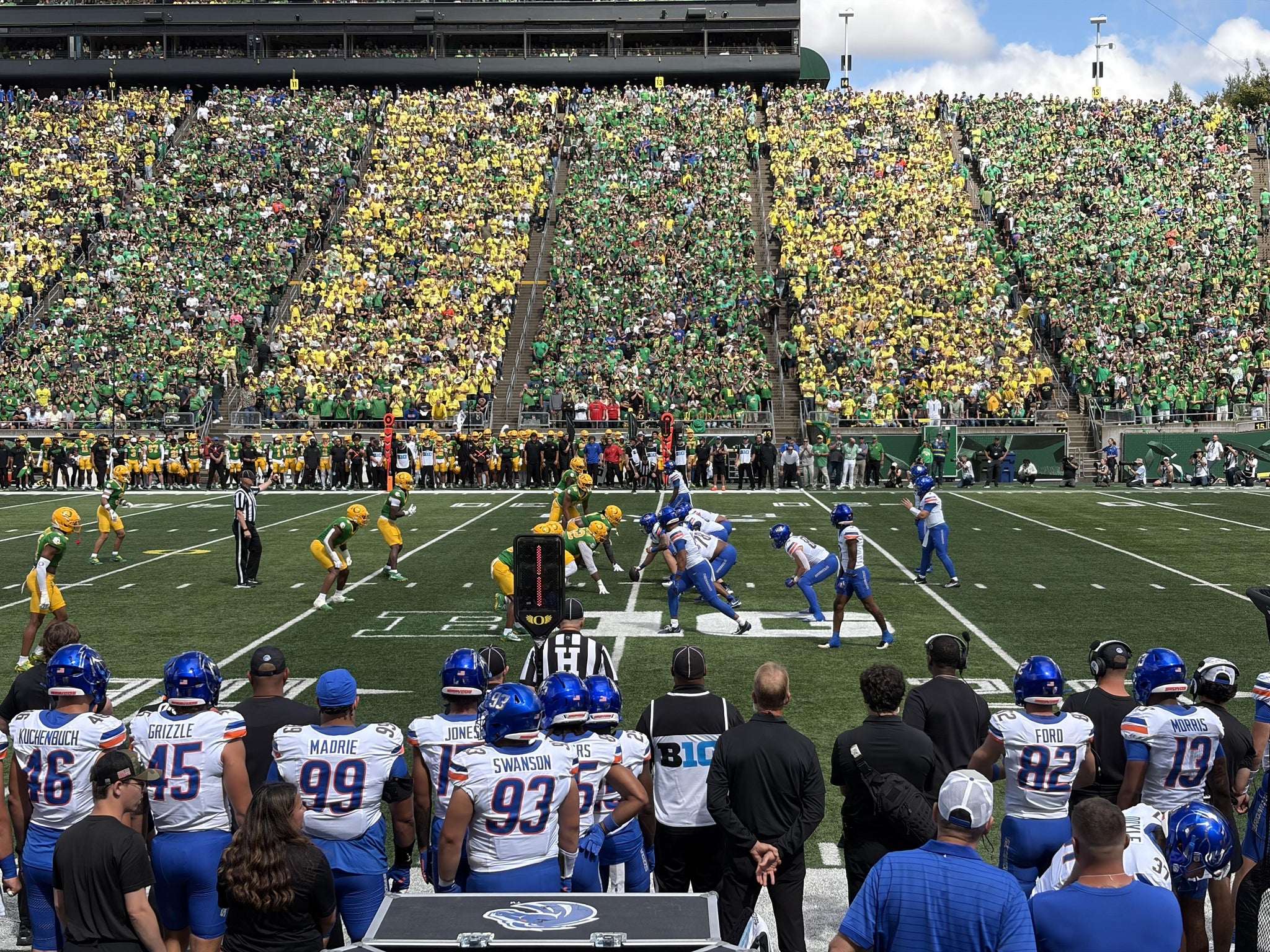 Real Fan View taken from Section 29 at Autzen Stadium by Jordan G