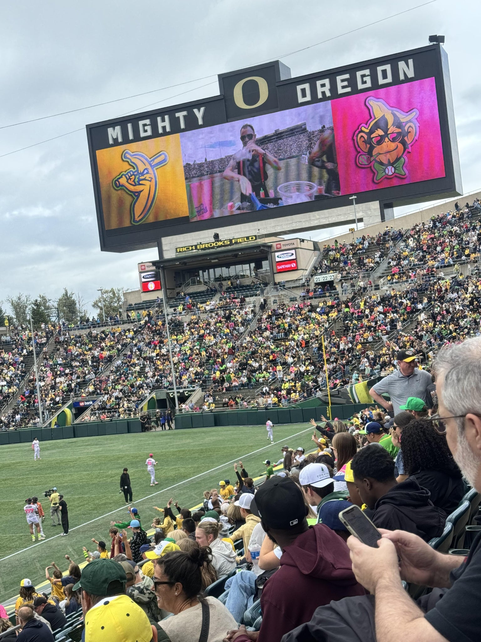 Real Fan View taken from Section 32 PR at Autzen Stadium by Chelsea C