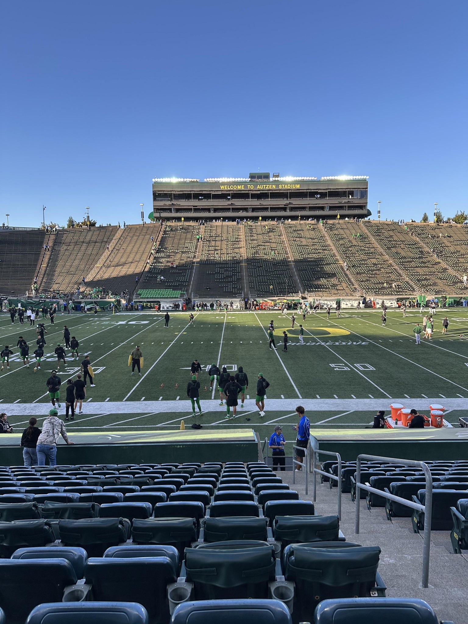 Real Fan View taken from 32 Public Reserve at Autzen Stadium by Cynthia W