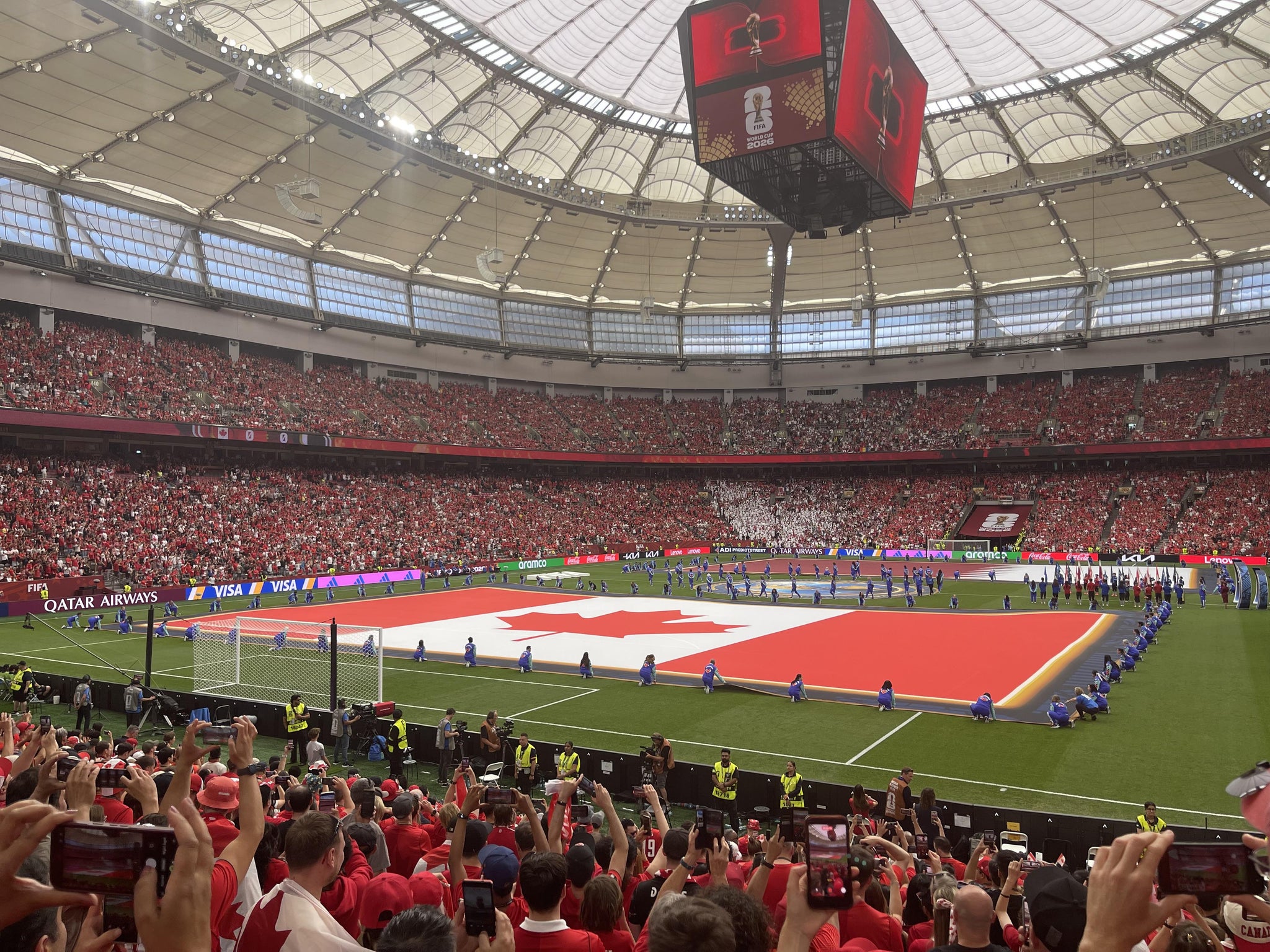 Vue réelle des fans prise de la Section 225 au site BC Place Stadium par Sandy S