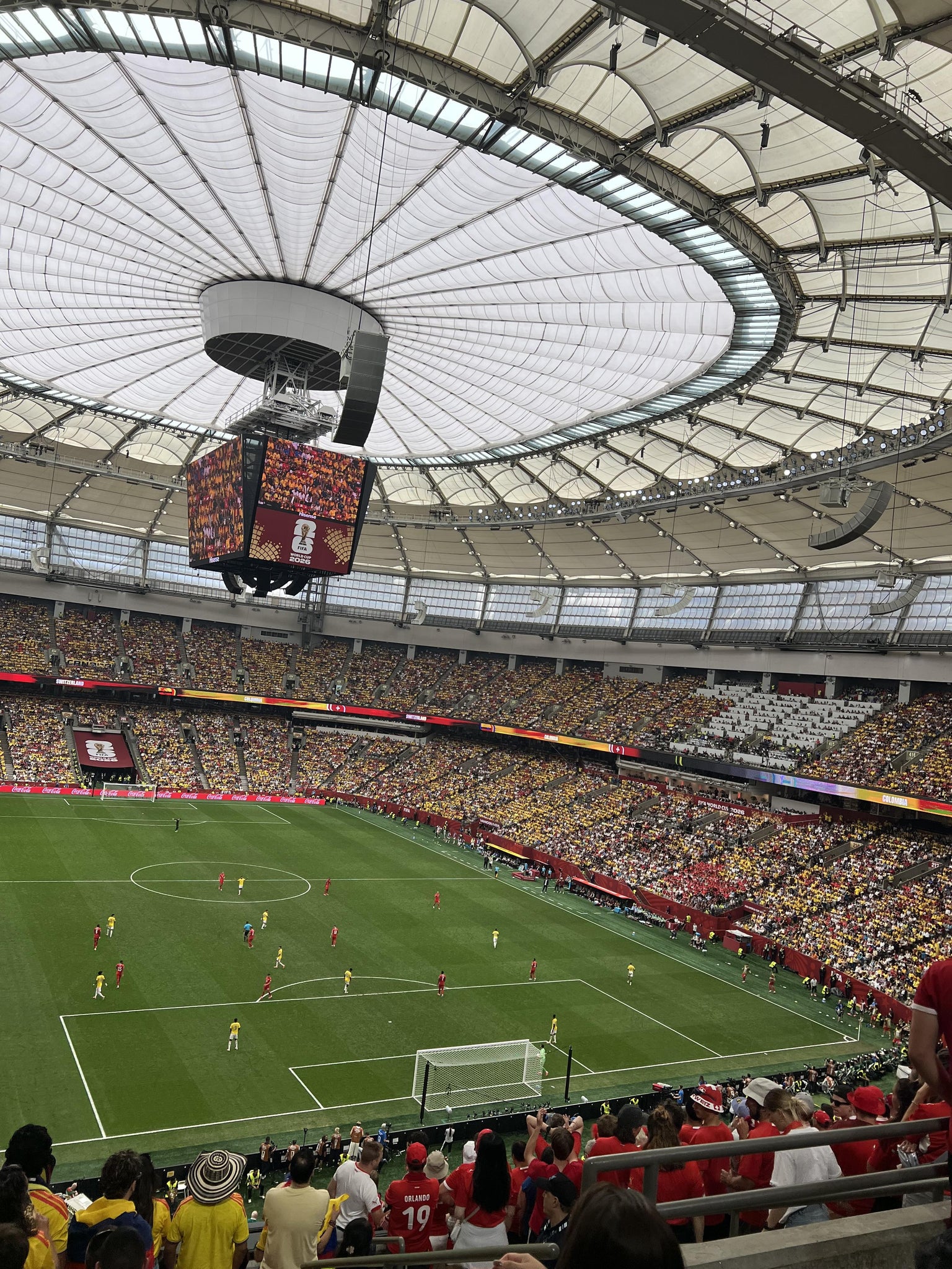 Vue réelle des fans prise de la Section 430 au site BC Place Stadium par Edgar v. V