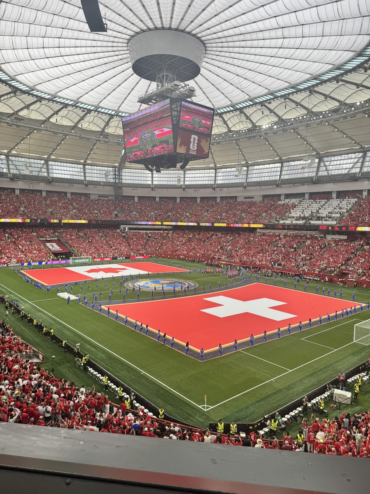 Vue réelle des fans prise de la Section 434 au site BC Place Stadium par Juergen R