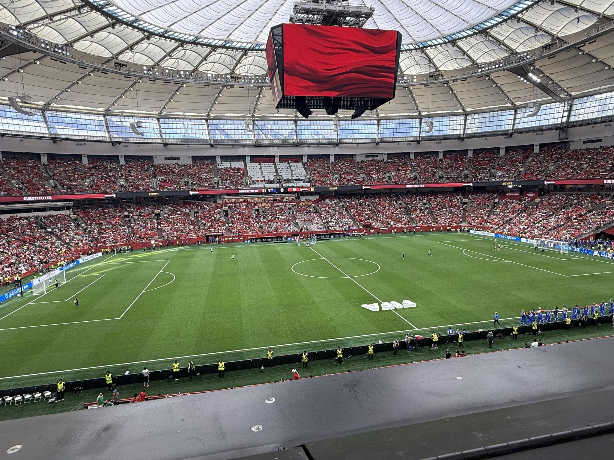 Real Fan View taken from Section 443 at BC Place Stadium by Hanadi A