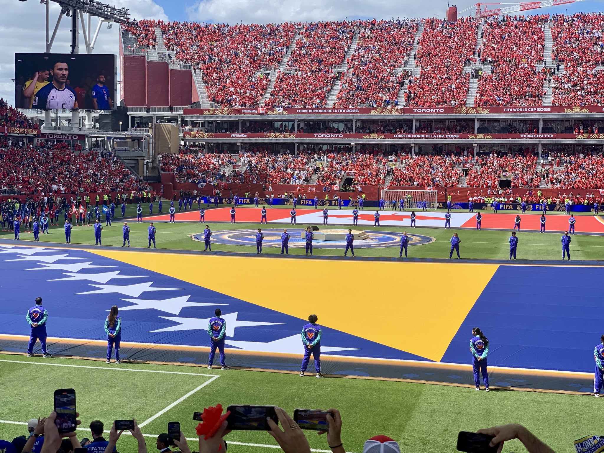 Vue réelle des fans prise de la Section 114 au site BMO Field par Sanil A