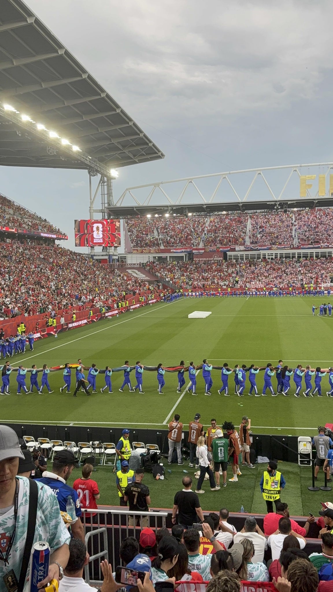 Vue réelle des fans prise de la Section 132 F au site BMO Field par Ana O