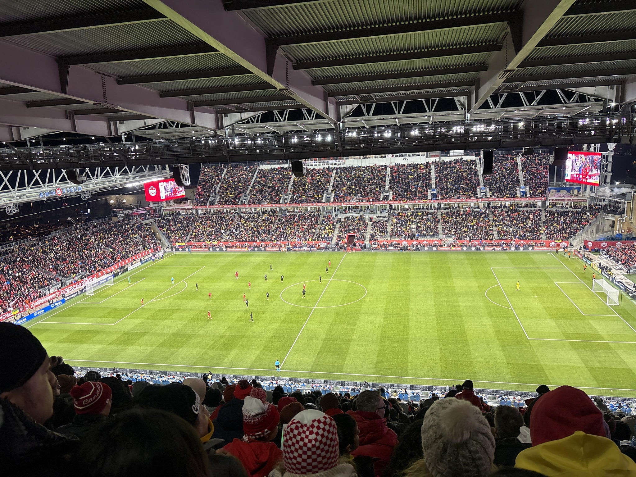 Vue réelle des fans prise de la Section 206 au site BMO Field par Tim H