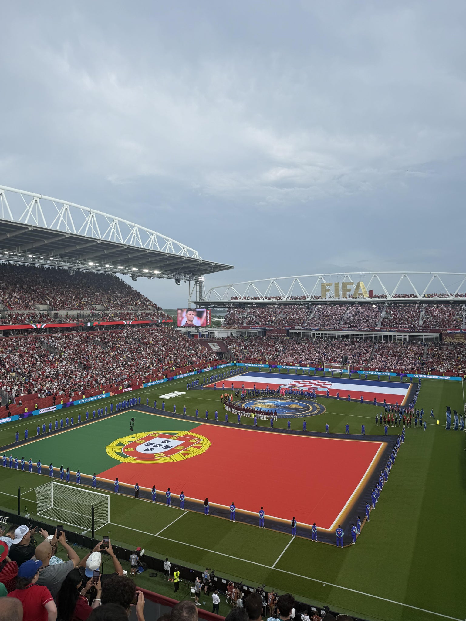 Vue réelle des fans prise de la Section 229 au site BMO Field par Jai M