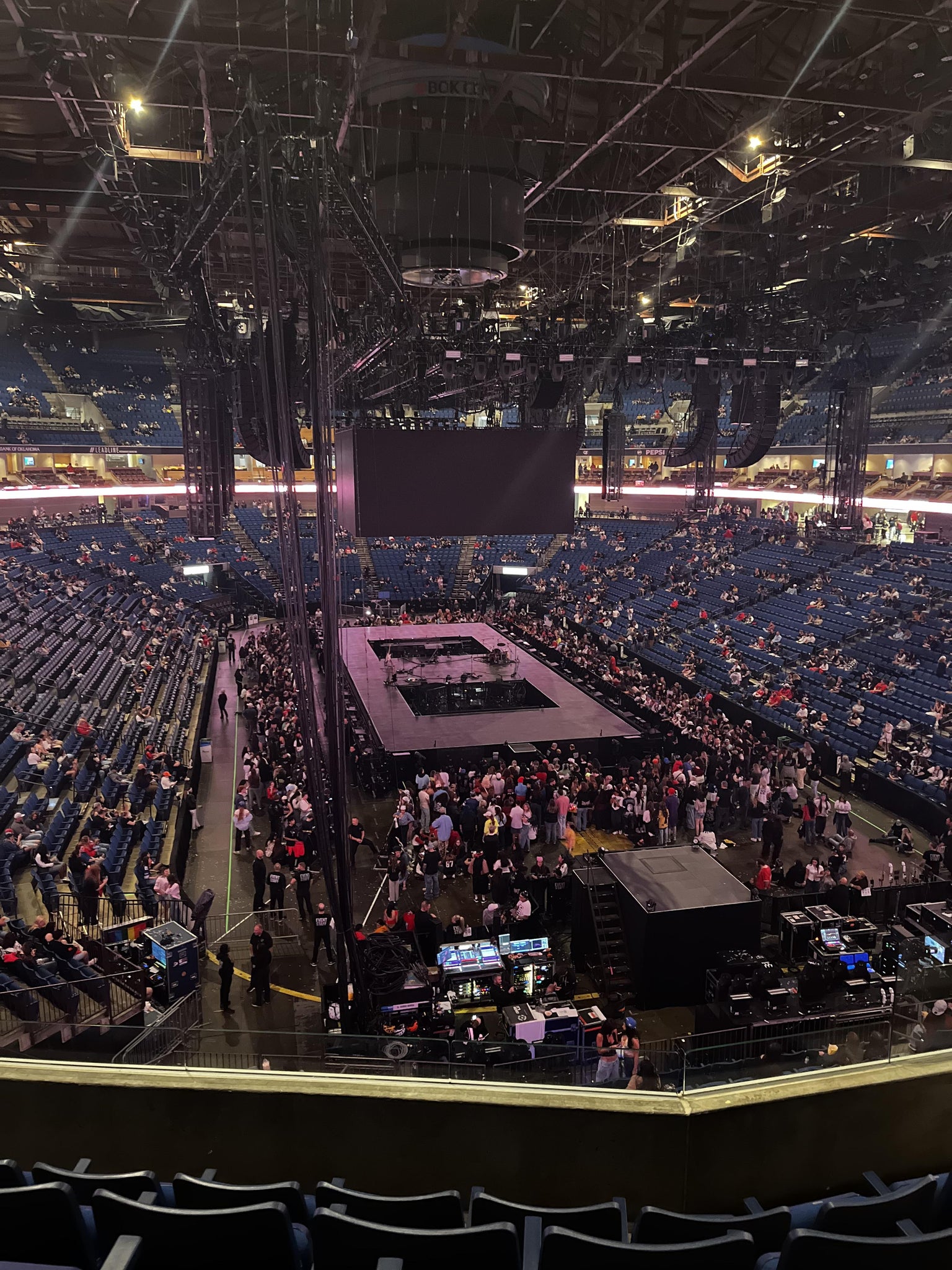 Real Fan View taken from Section 319 at BOK Center by Kiah W