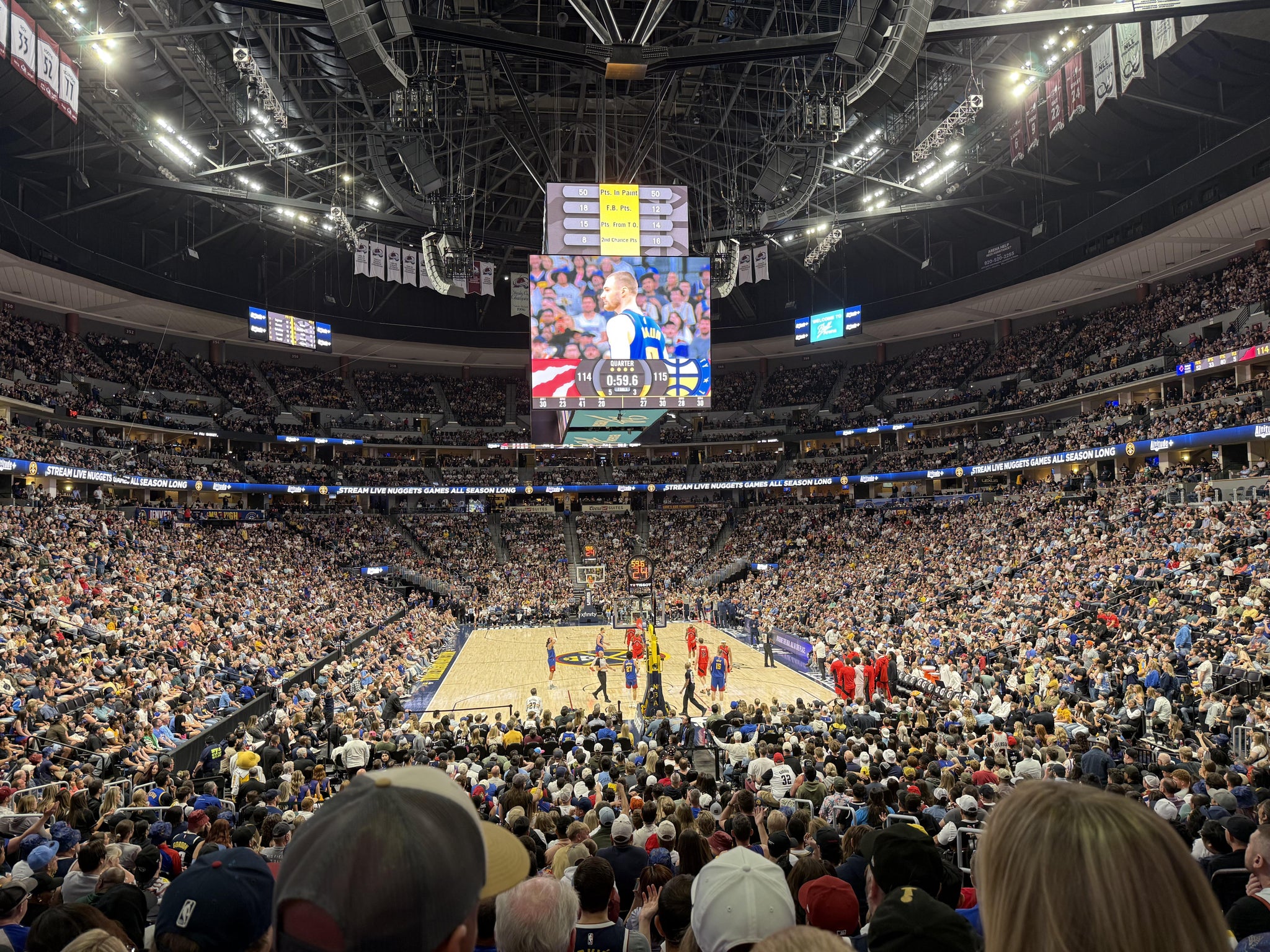Real Fan View taken from Section 114 at Ball Arena by Dominic G