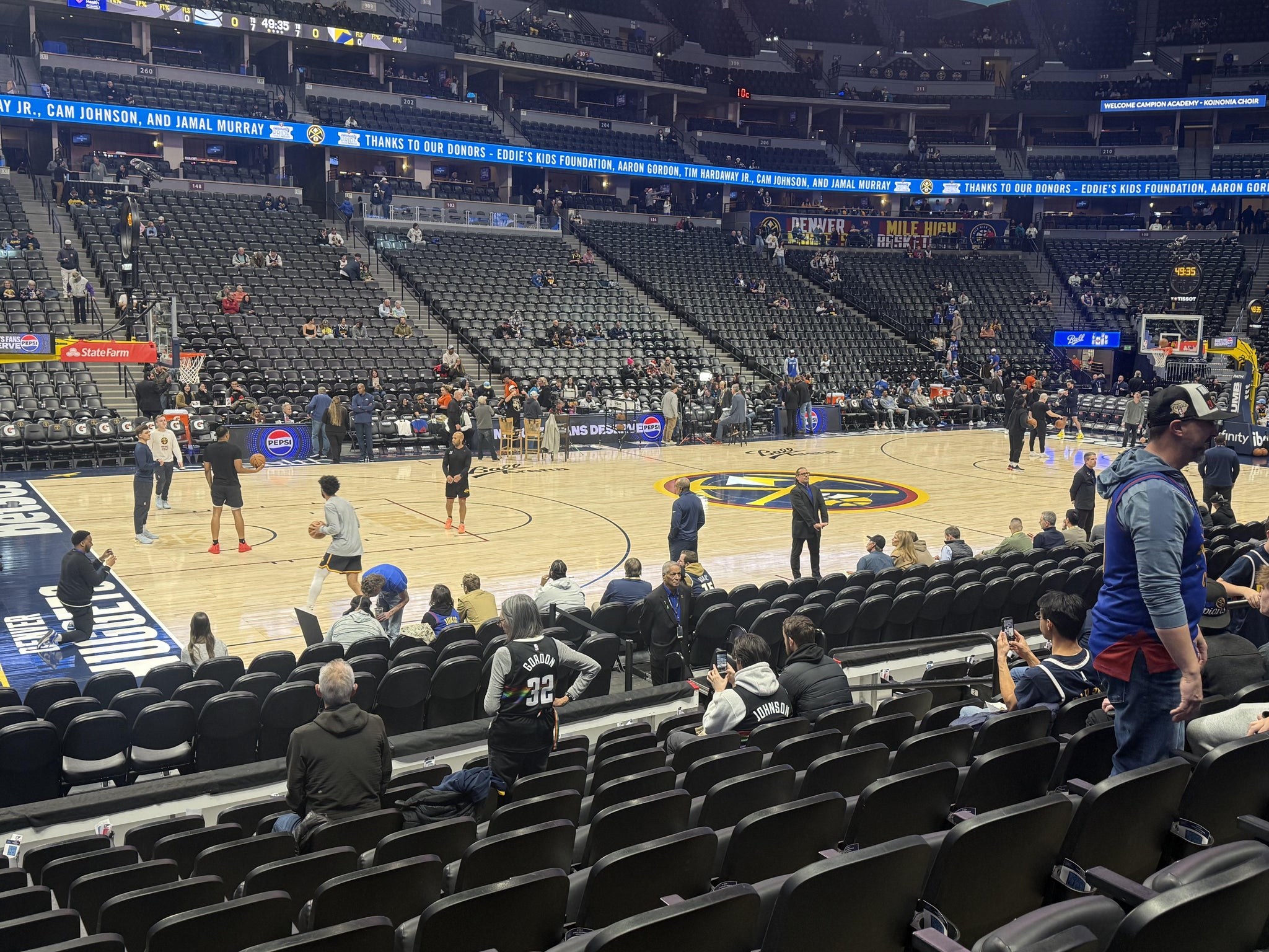 Real Fan View taken from Section 128 at Ball Arena by Brad C