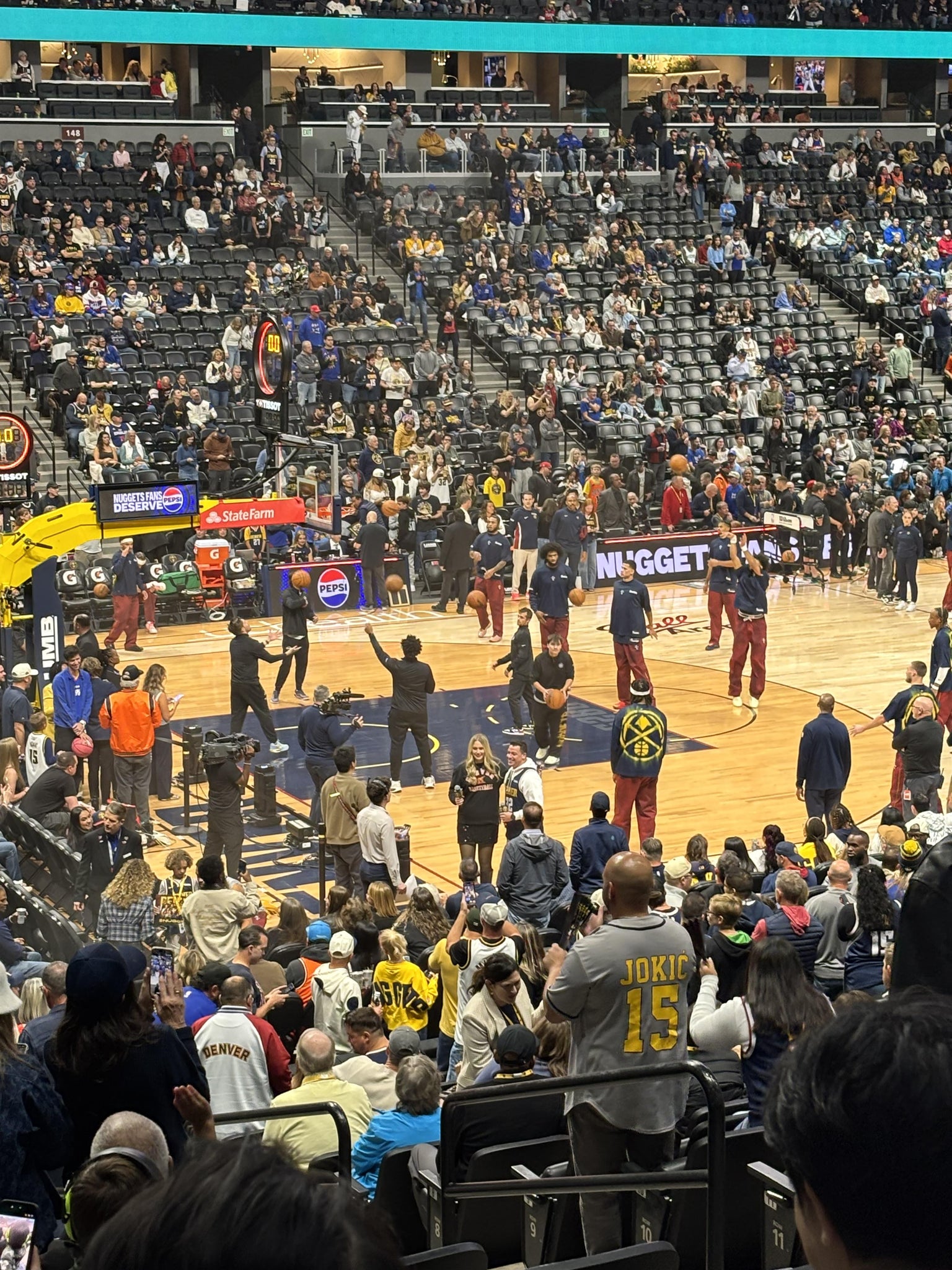 Real Fan View taken from Section 130 at Ball Arena by Mark W