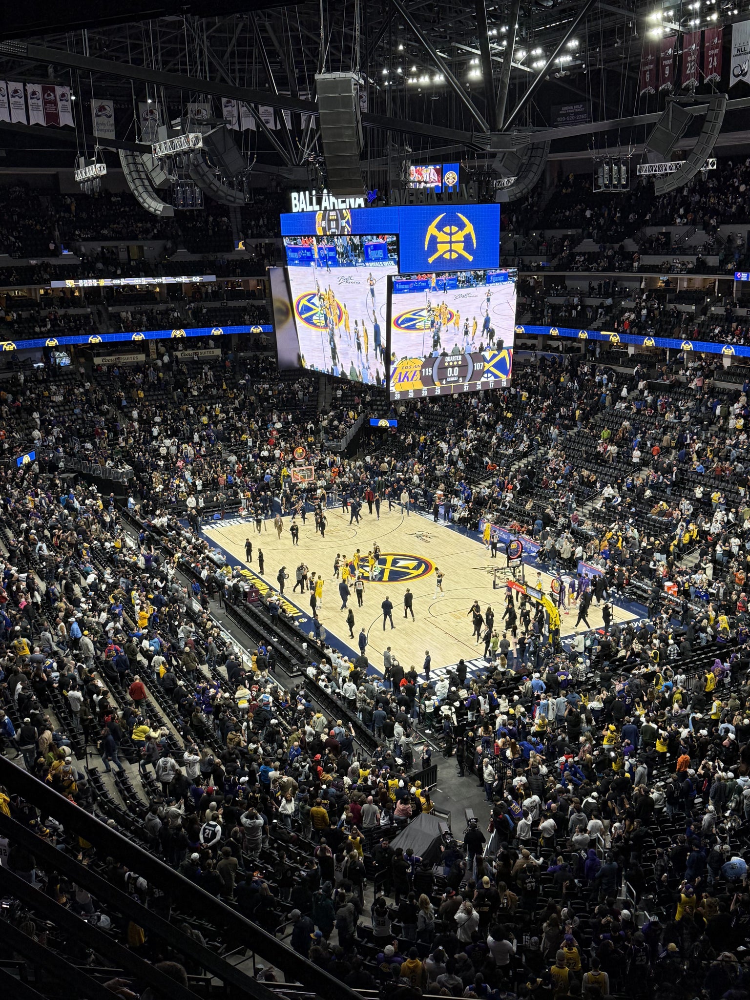 Real Fan View taken from Section 328 at Ball Arena by Eric K