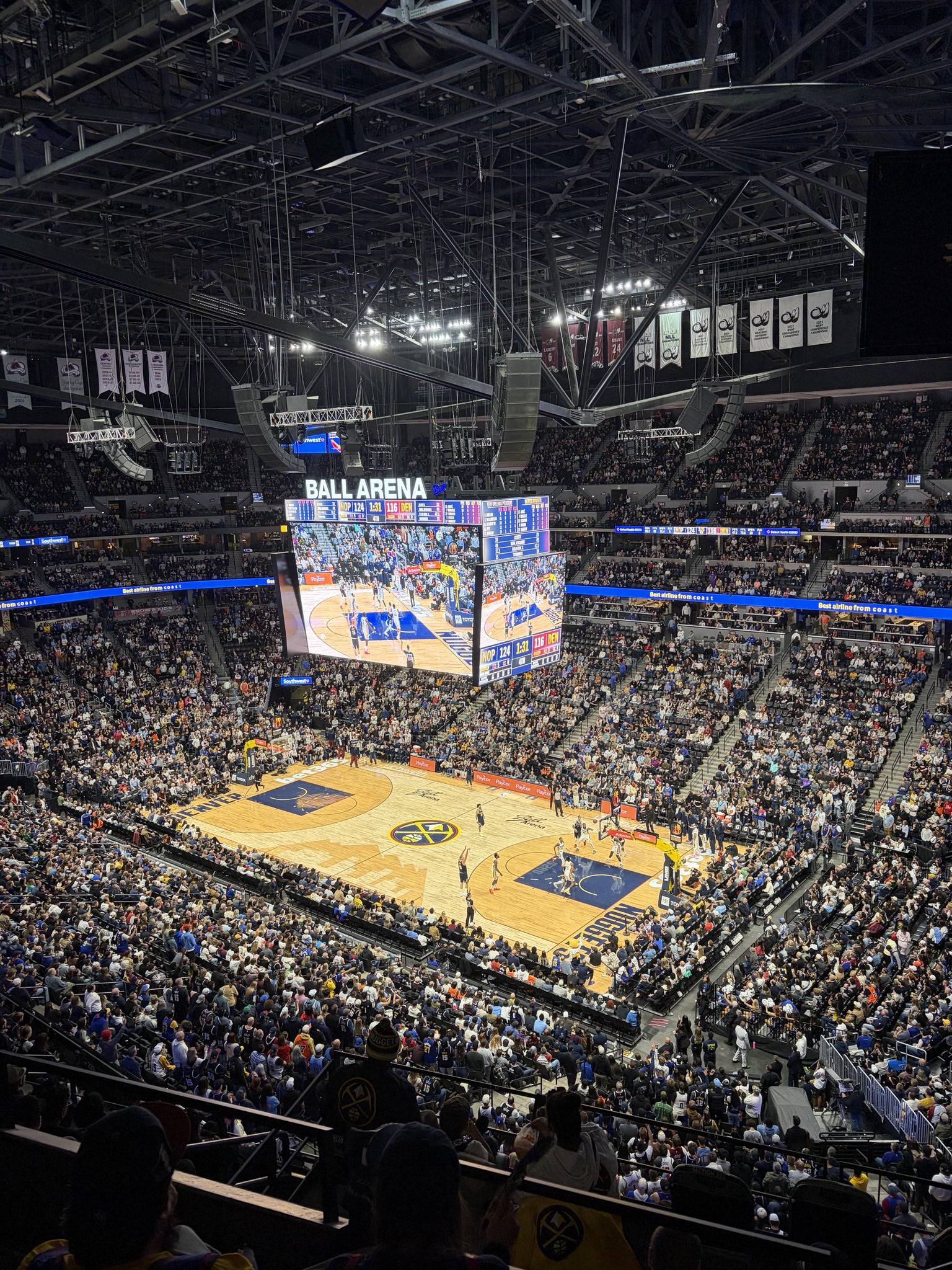 Real Fan View taken from Section 334 at Ball Arena by Paula B