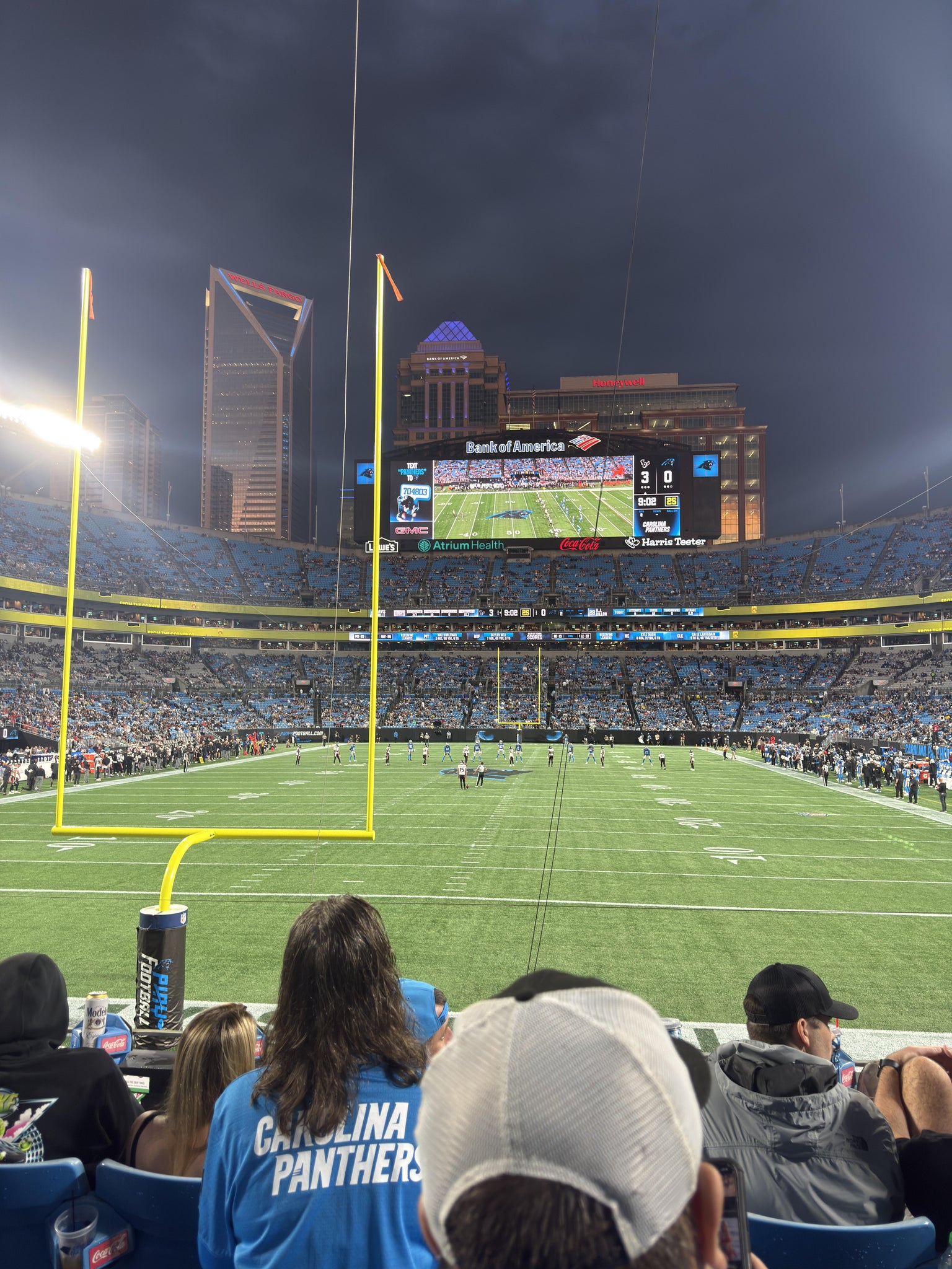 Real Fan View taken from Section 101 at Bank of America Stadium by Clarissa E