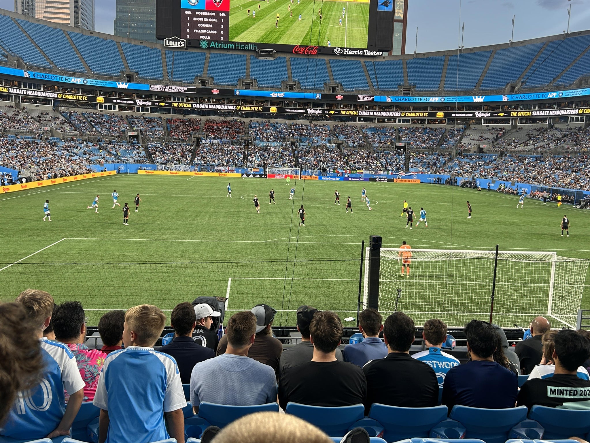 Real Fan View taken from Section 102 at Bank of America Stadium by A’azhanae C