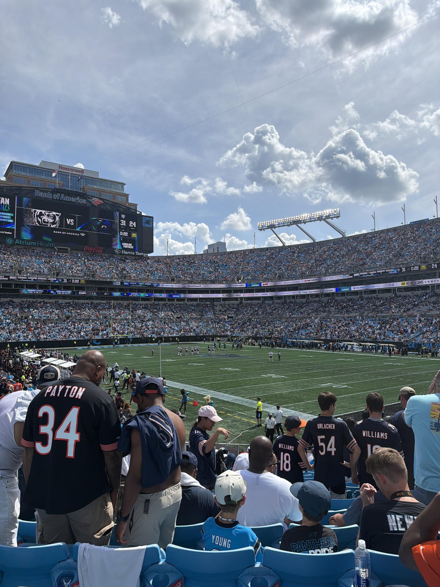 Real Fan View taken from Section 106 at Bank of America Stadium by Anonymous User