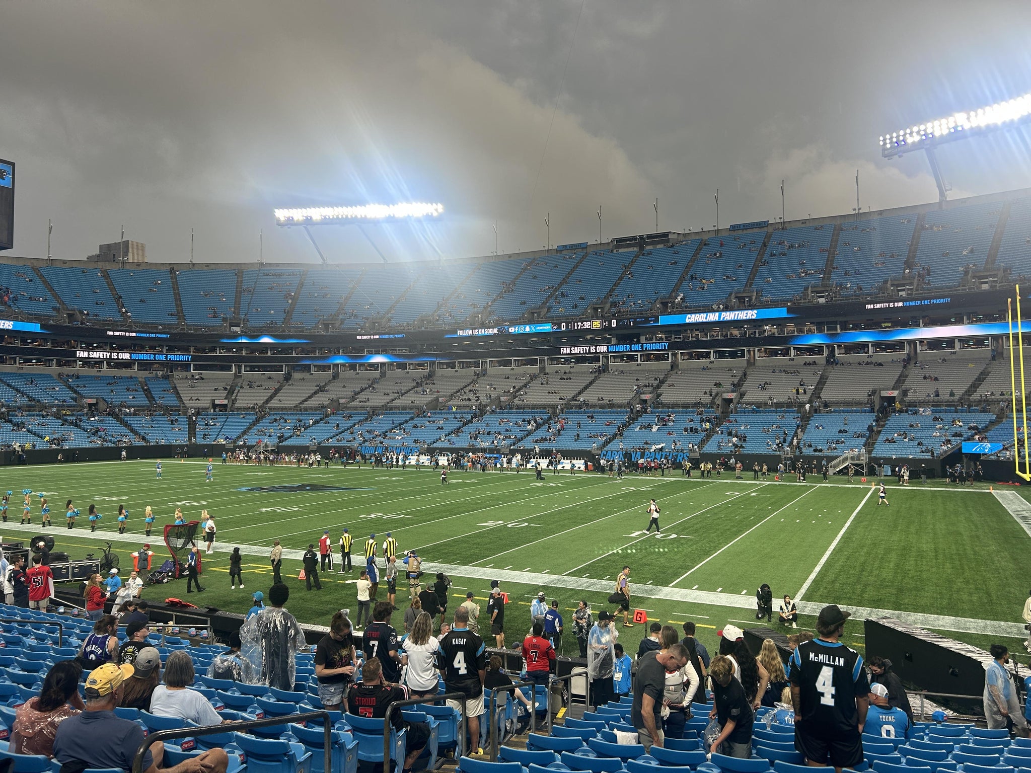 Real Fan View taken from Section 107 at Bank of America Stadium by Donna A