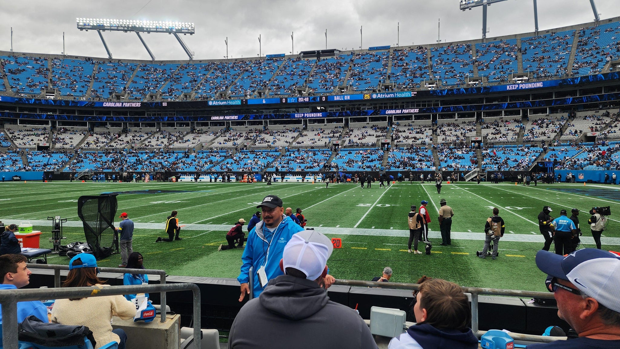 Real Fan View taken from Section 109 at Bank of America Stadium by Kyle P