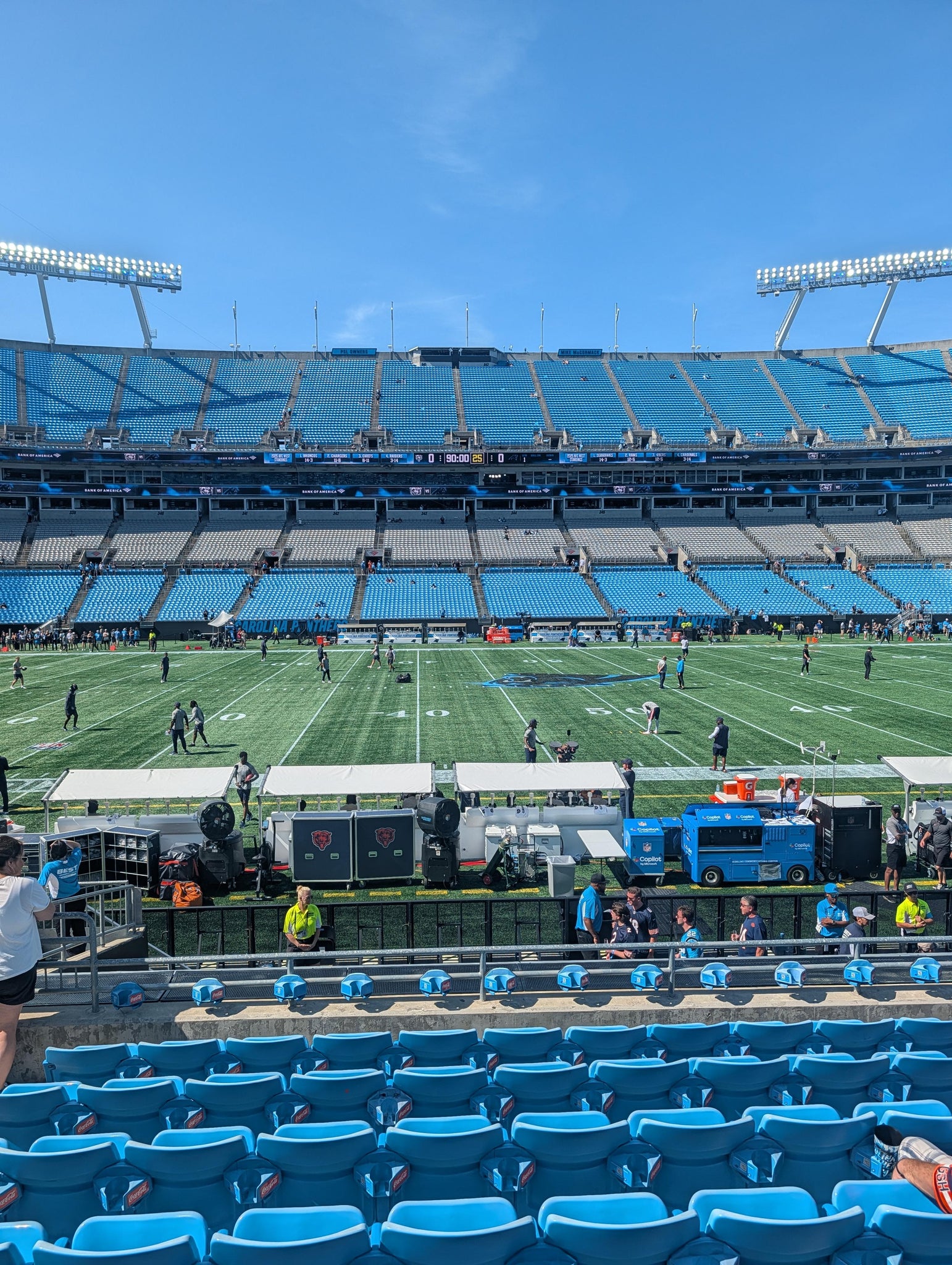 Real Fan View taken from Section 112 at Bank of America Stadium by Jonathan W