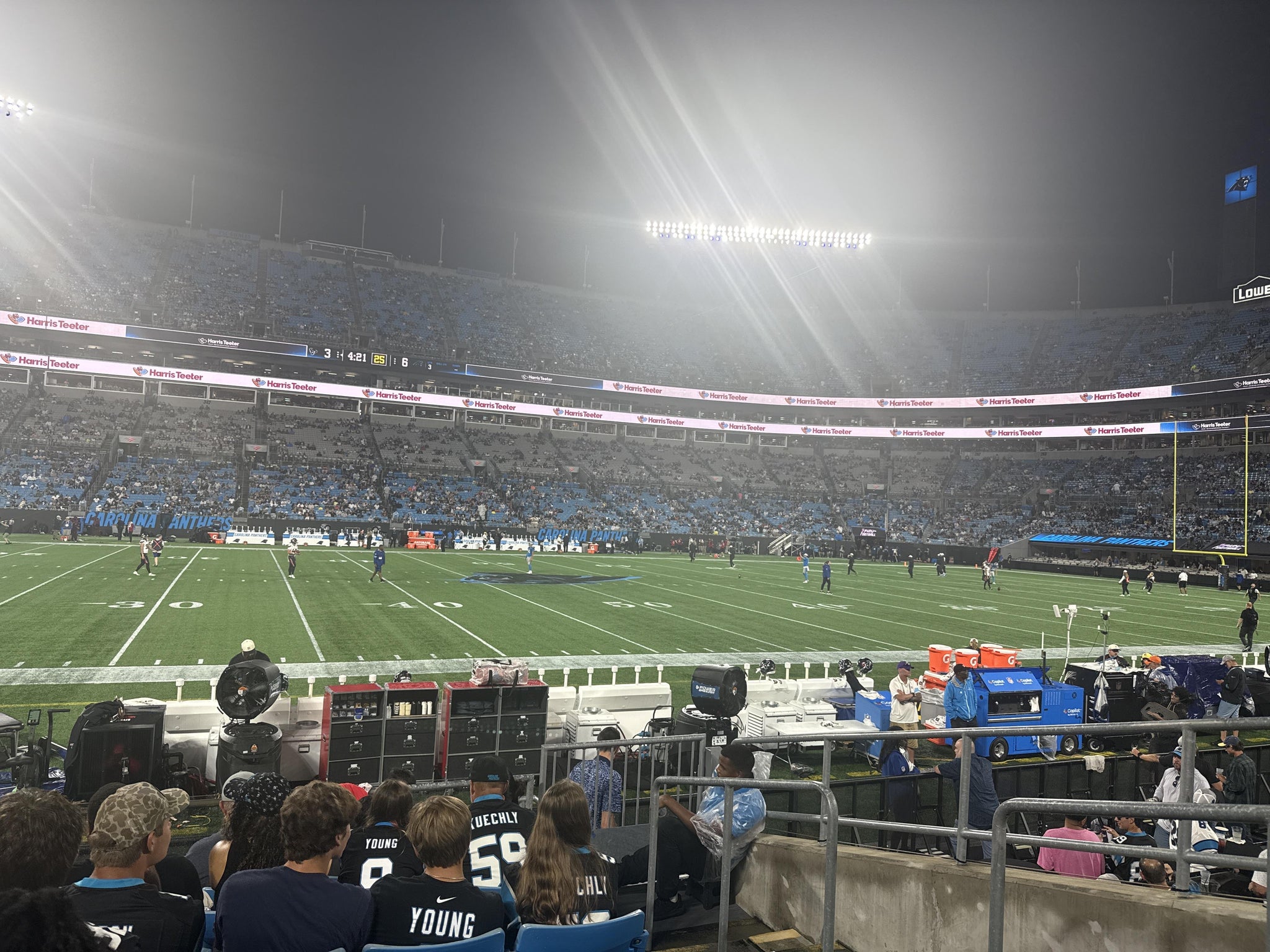Real Fan View taken from Section 113 at Bank of America Stadium by Anonymous User