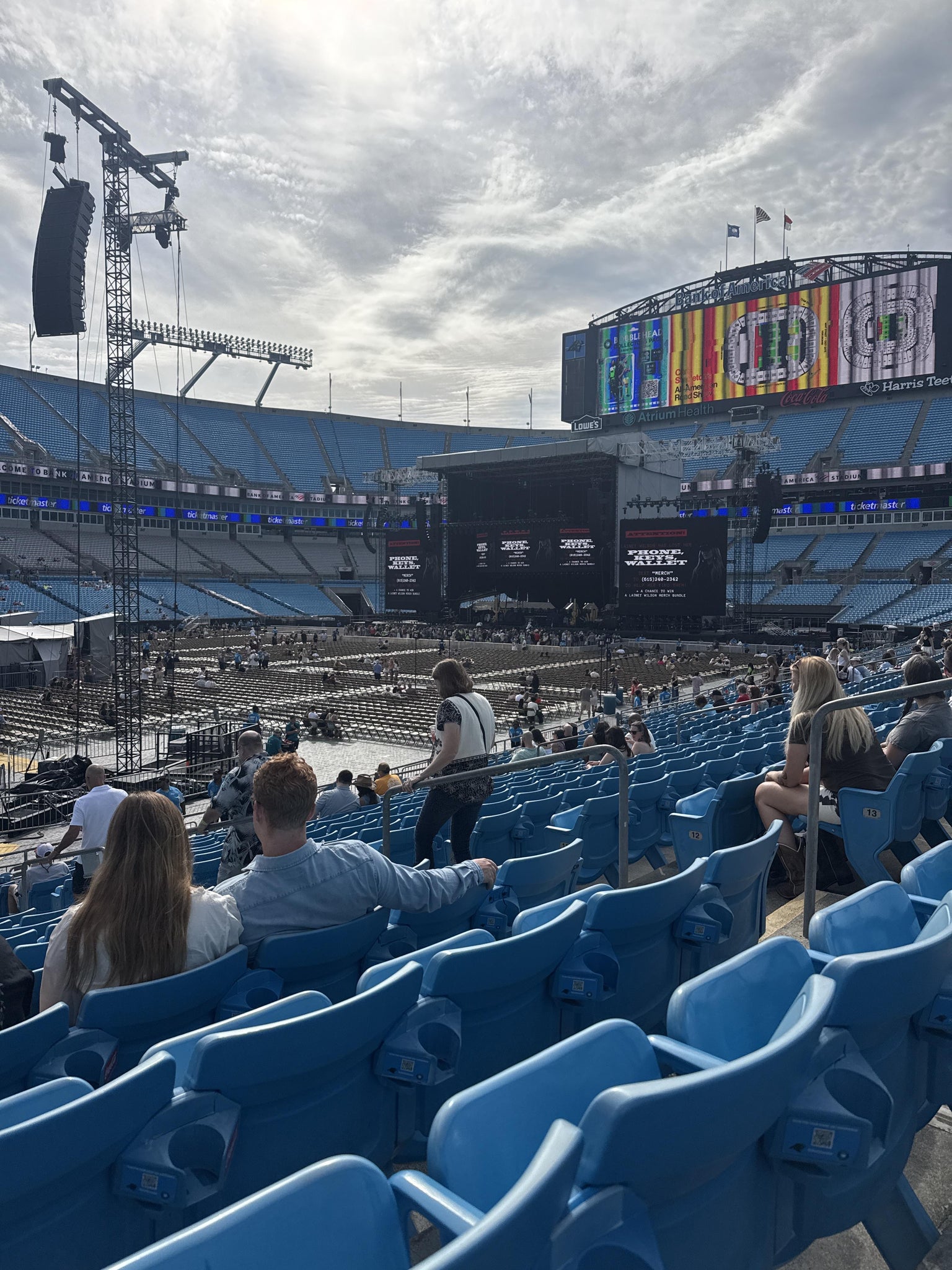 Real Fan View taken from Section 116 at Bank of America Stadium by Joe B