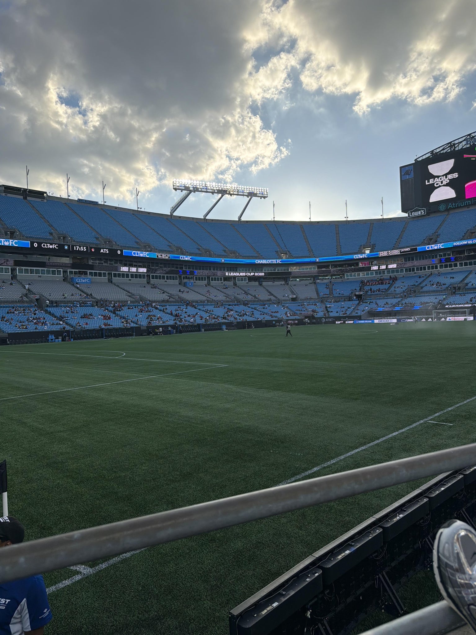 Real Fan View taken from Section 117 at Bank of America Stadium by Anonymous User
