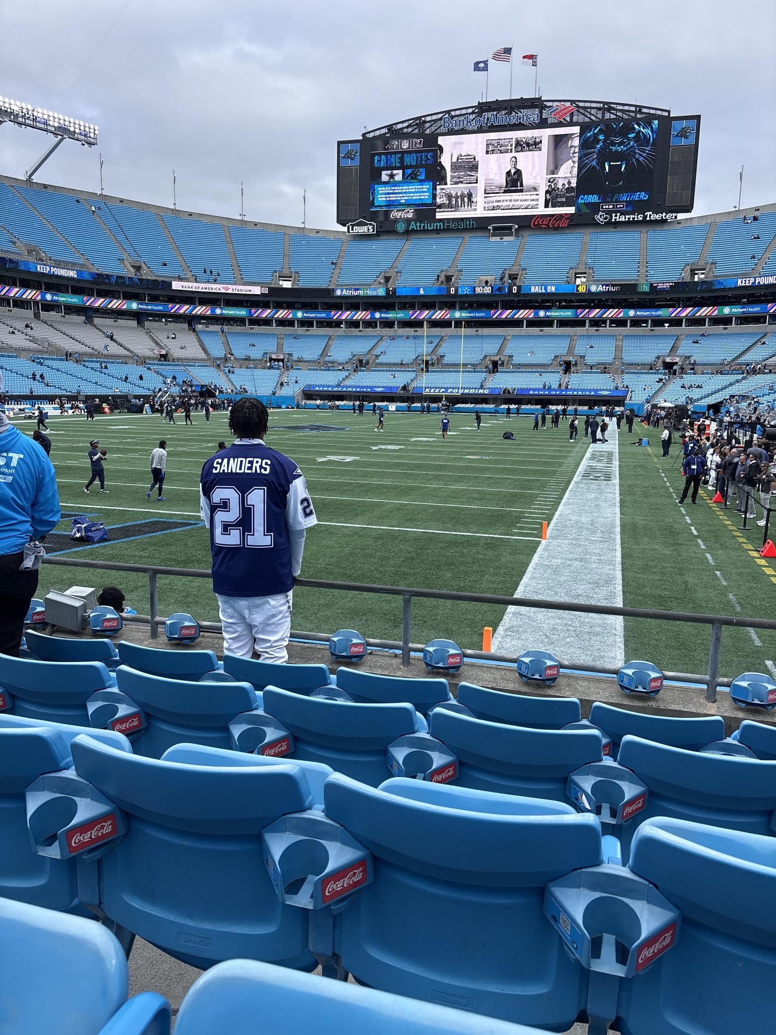 Real Fan View taken from Section 119 at Bank of America Stadium by Michelle R