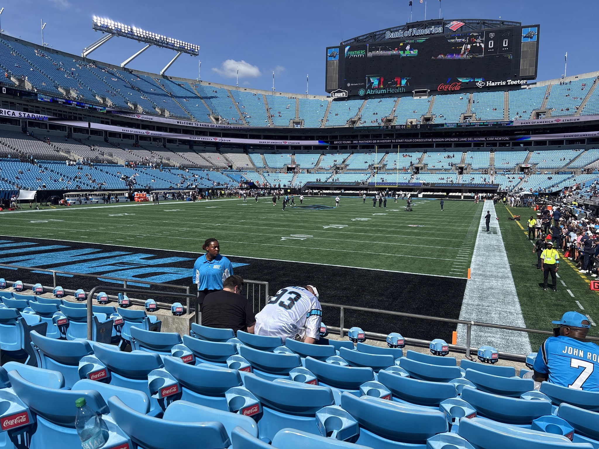 Real Fan View taken from Section 119 at Bank of America Stadium by Kaylan W