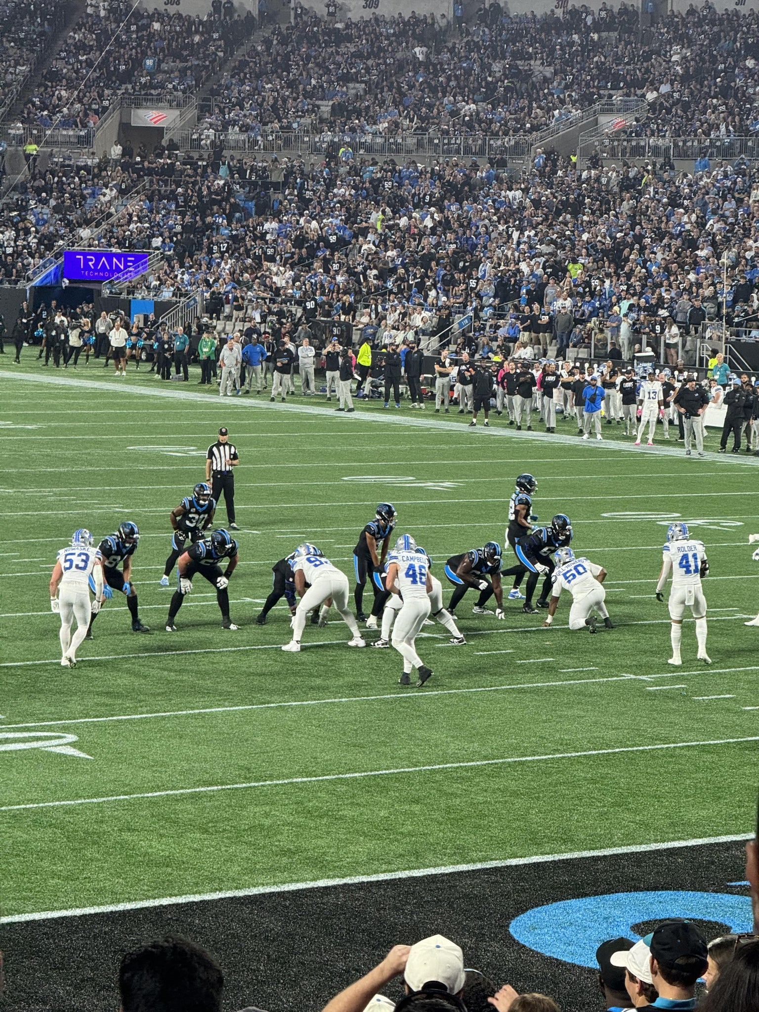 Real Fan View taken from Section 124 at Bank of America Stadium by Charlton B