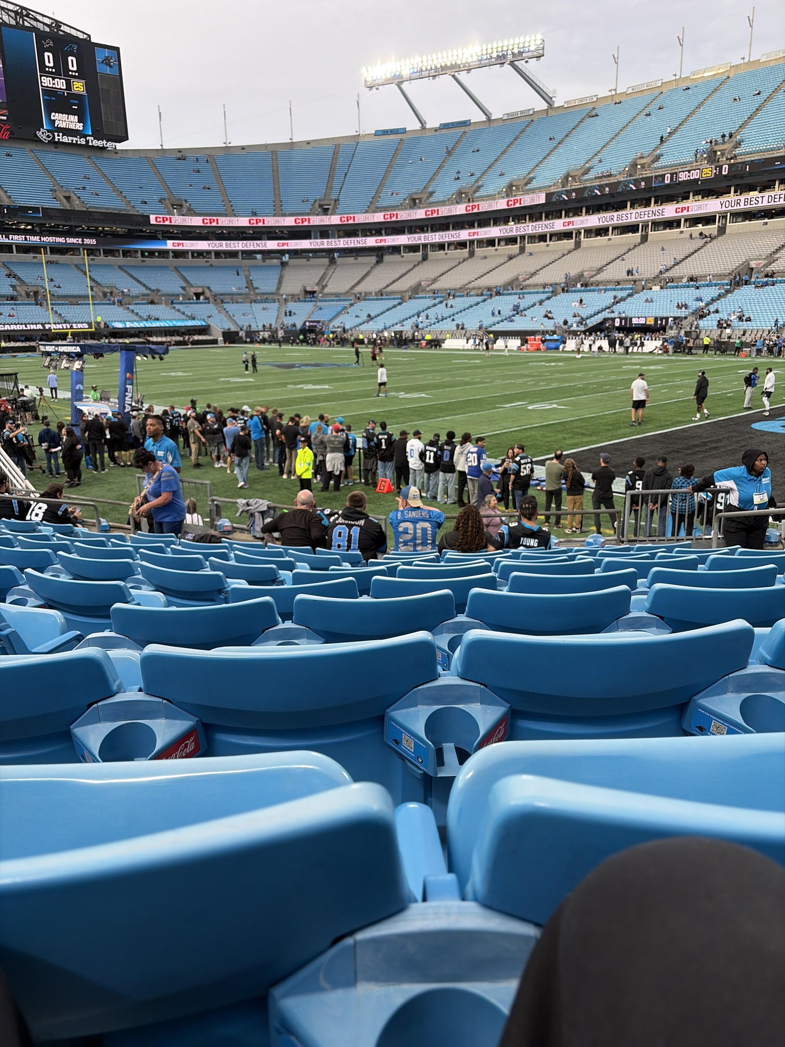 Real Fan View taken from Section 126 at Bank of America Stadium by Anonymous User