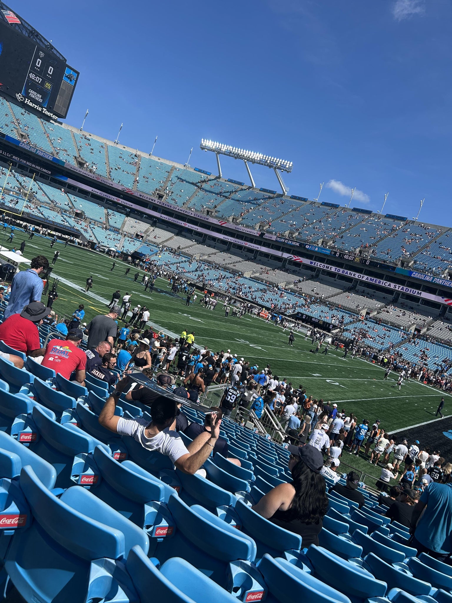 Real Fan View taken from Section 127 at Bank of America Stadium by Omaree T