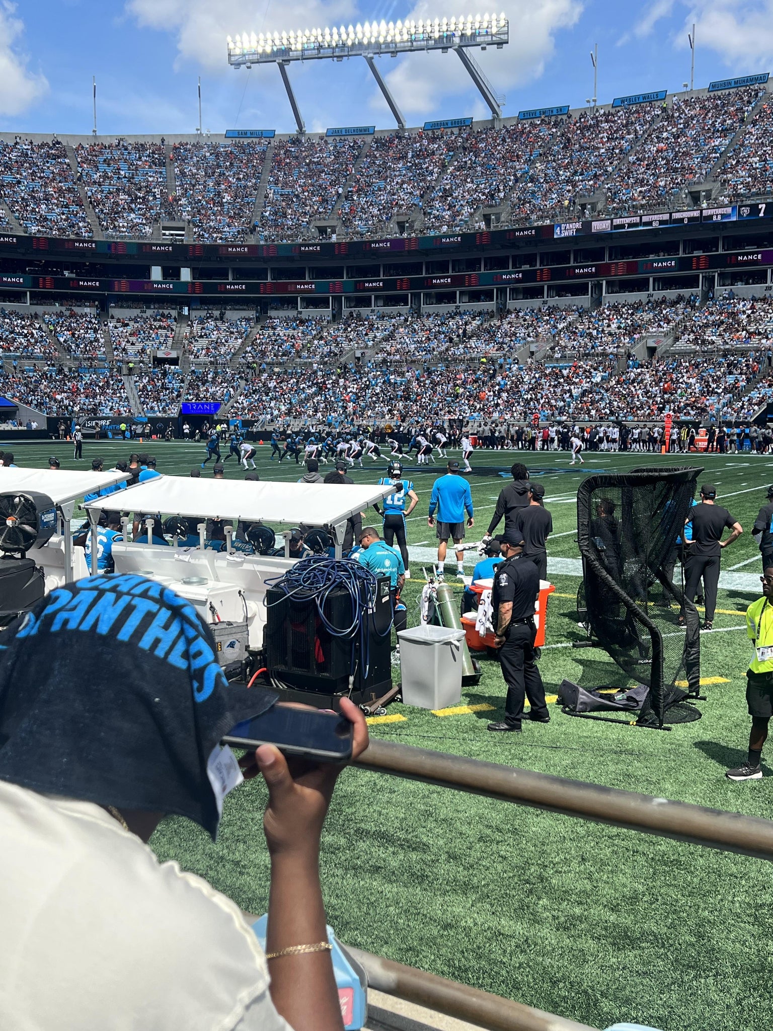 Real Fan View taken from Section 130 at Bank of America Stadium by Mia H