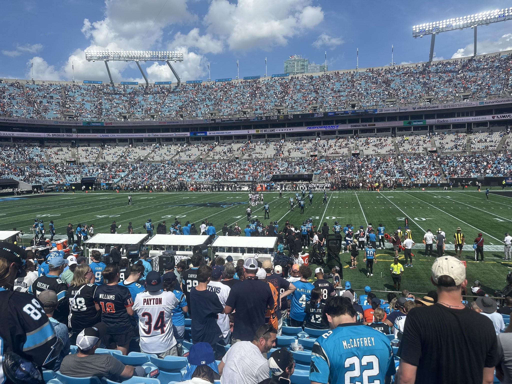 Real Fan View taken from Section 130 at Bank of America Stadium by Julian J