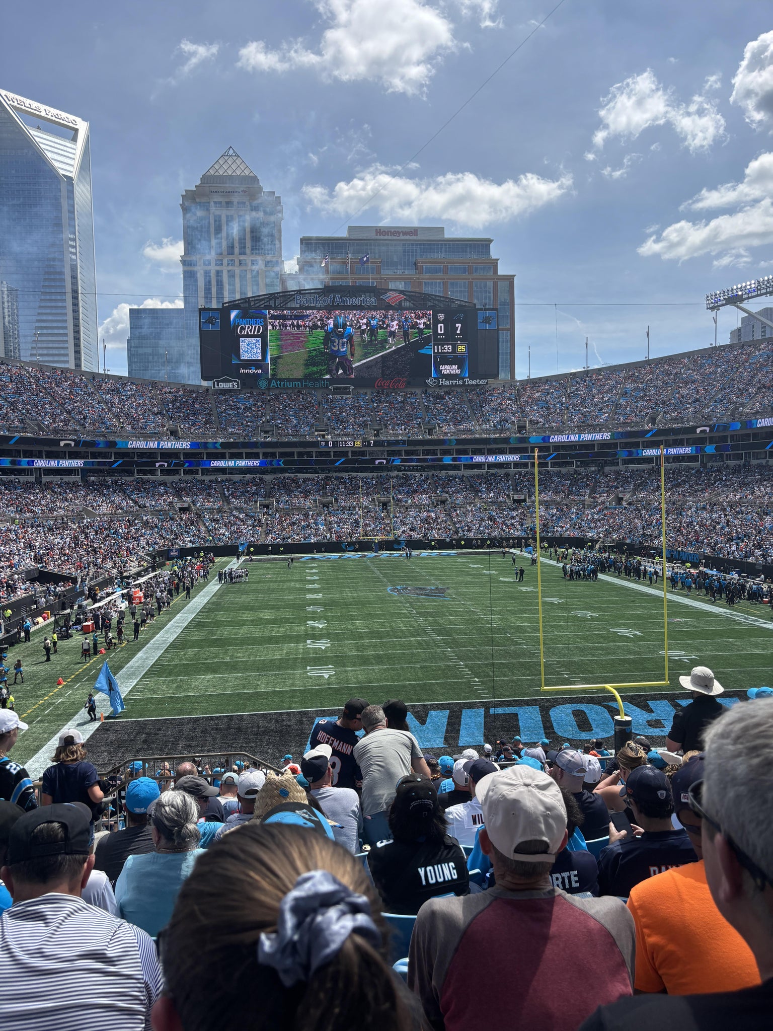 Real Fan View taken from Section 202 at Bank of America Stadium by Lisa M